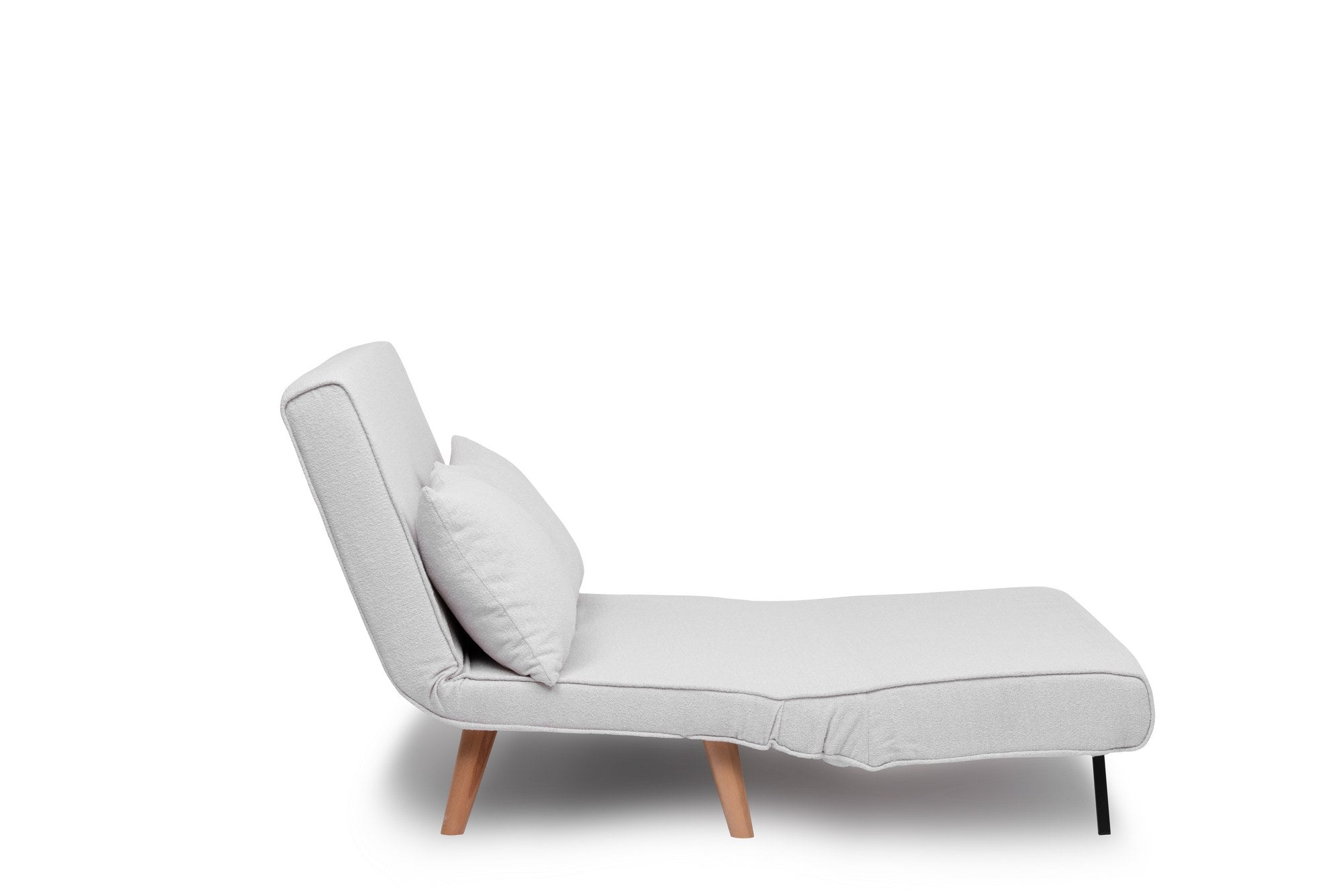 Folde 2-Seater - Teddy Fabric - White in Weiss präsentiert im Onlineshop von KAQTU Design AG. Bettsofa ist von Atelier Del Sofa