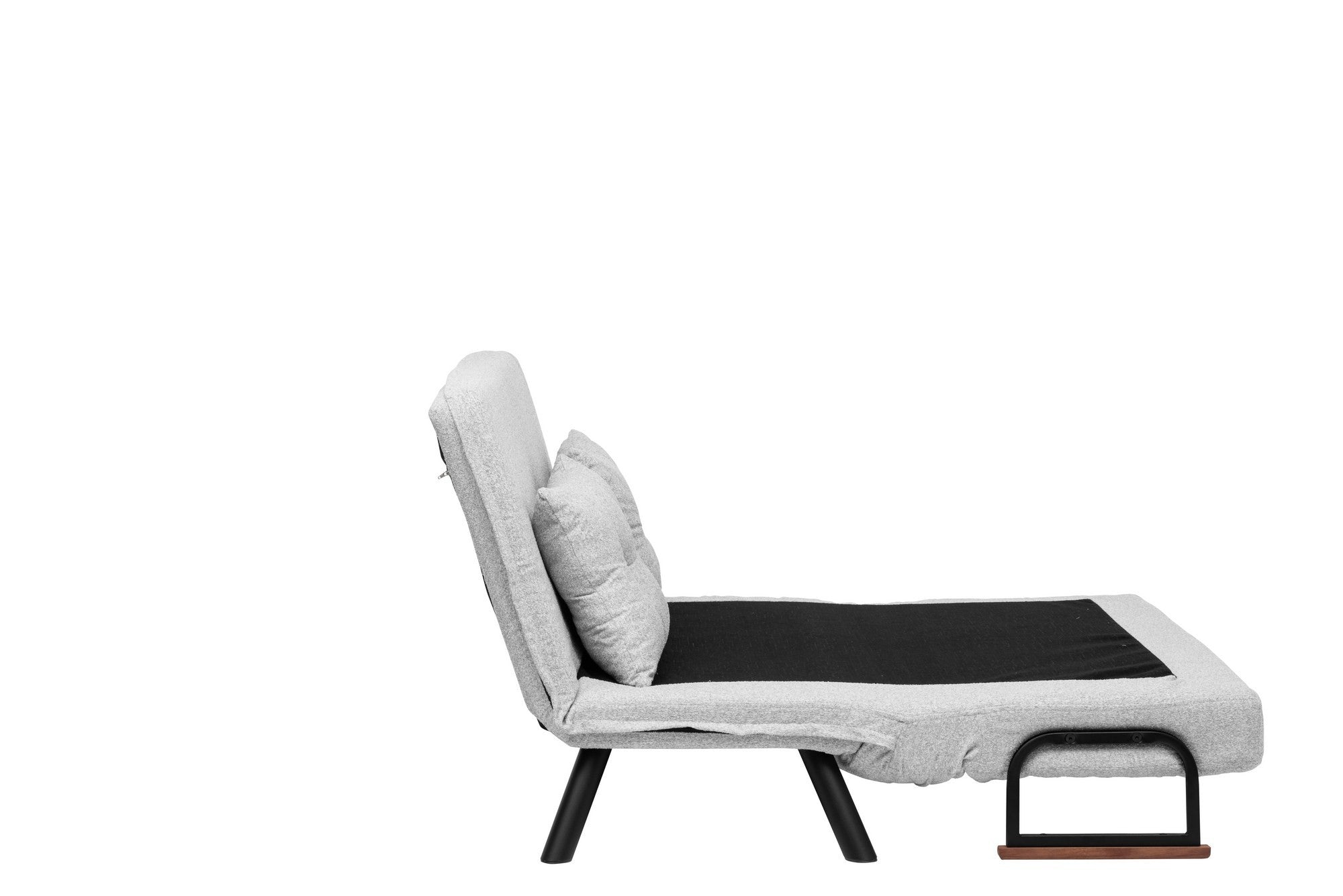 Sando 2-Seater - Teddy Fabric - Grey in Grau präsentiert im Onlineshop von KAQTU Design AG. Bettsofa ist von Atelier Del Sofa