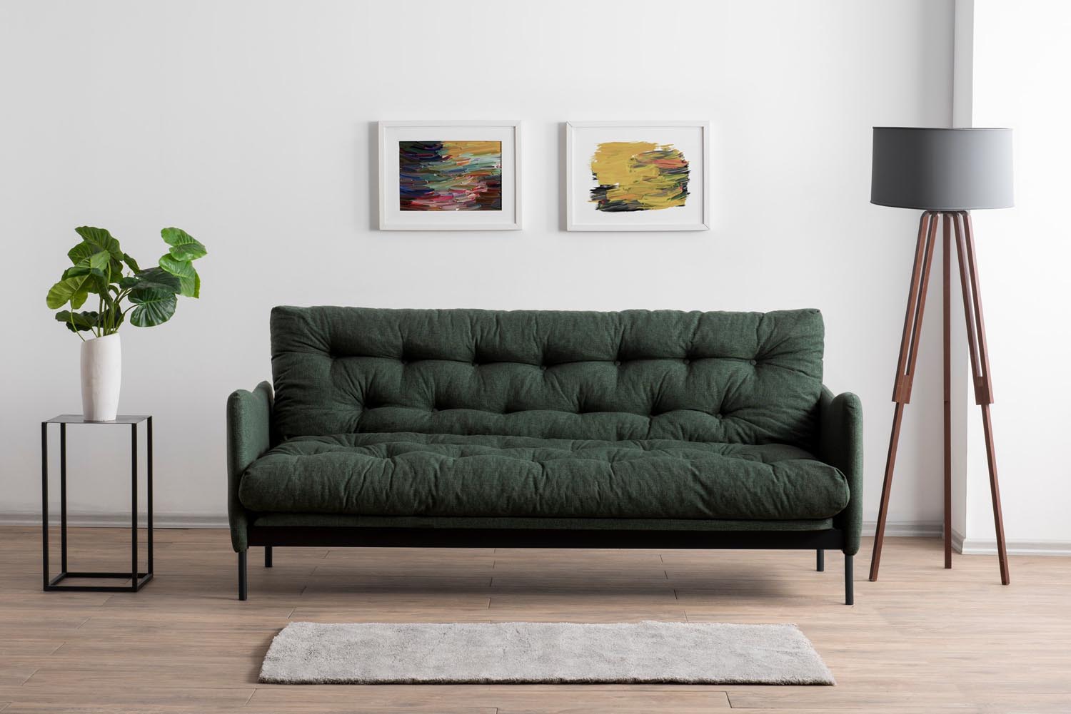 Renge - Green in Grün präsentiert im Onlineshop von KAQTU Design AG. Bettsofa ist von Atelier Del Sofa