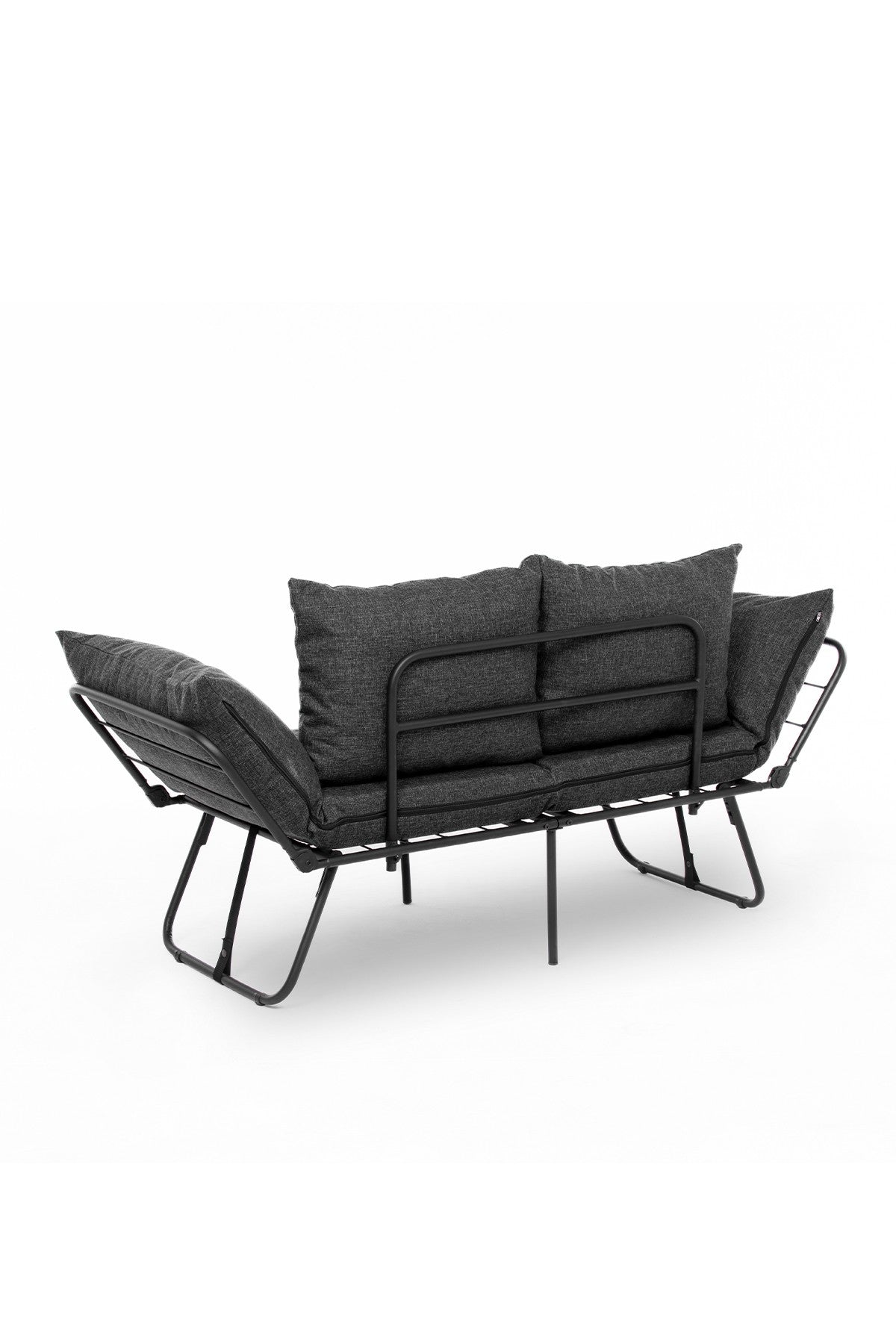 Viper 2-Seater - Dark Grey in Dunkelgrau präsentiert im Onlineshop von KAQTU Design AG. Bettsofa ist von Atelier Del Sofa