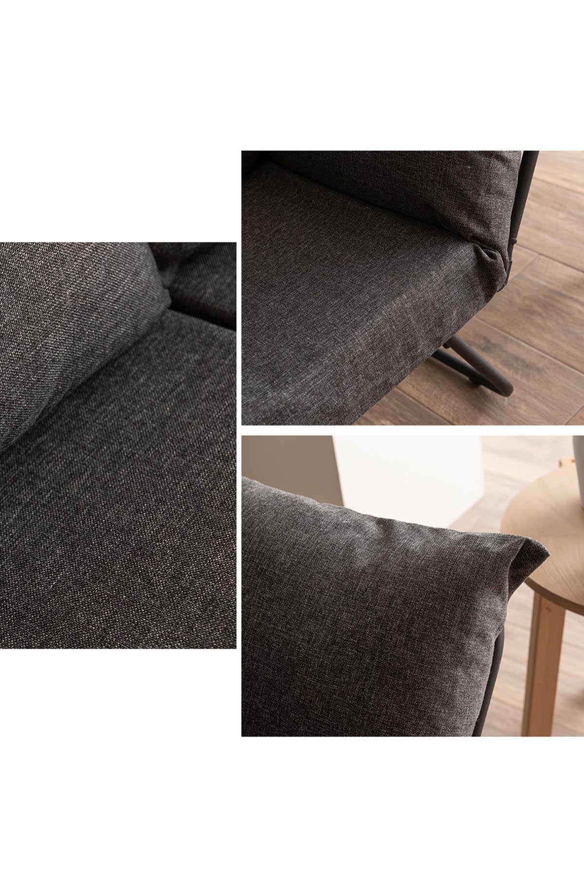 Viper 2-Seater - Dark Grey in Dunkelgrau präsentiert im Onlineshop von KAQTU Design AG. Bettsofa ist von Atelier Del Sofa