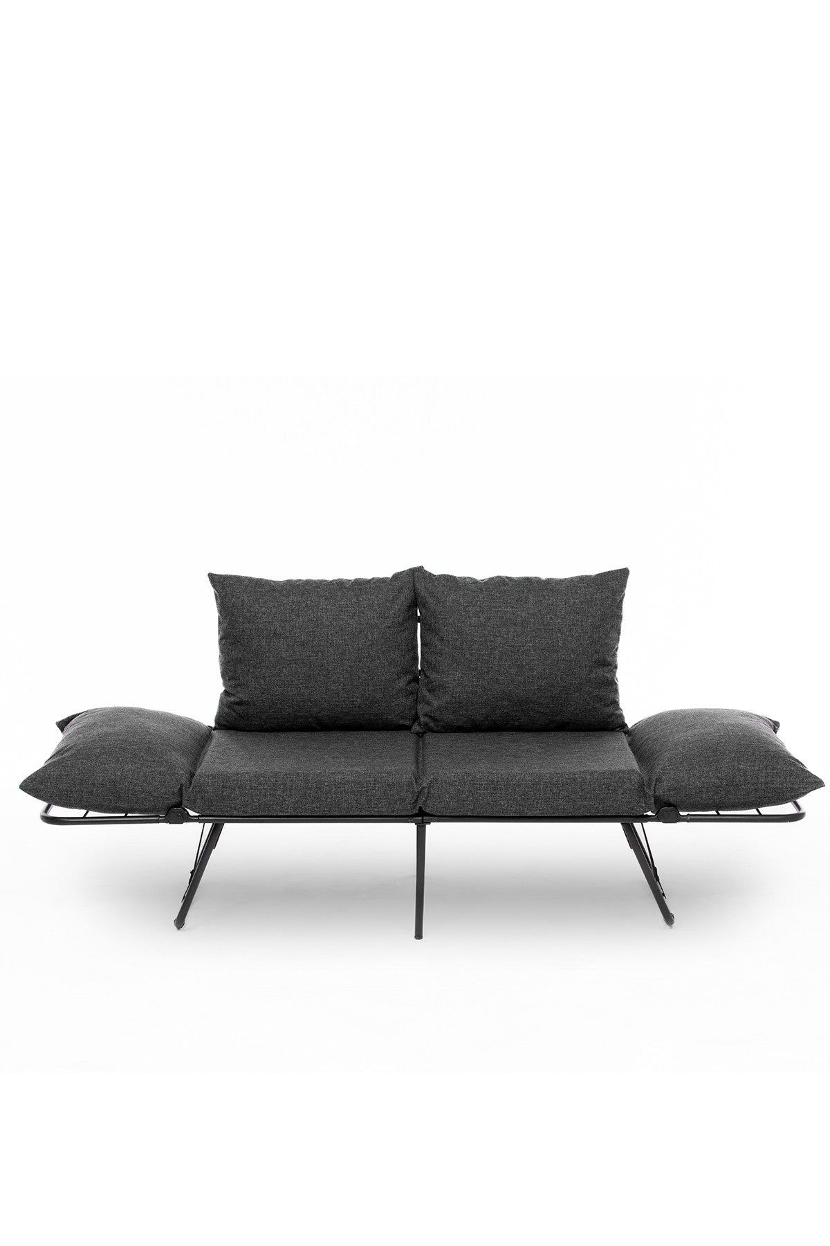 Viper 2-Seater - Dark Grey in Dunkelgrau präsentiert im Onlineshop von KAQTU Design AG. Bettsofa ist von Atelier Del Sofa