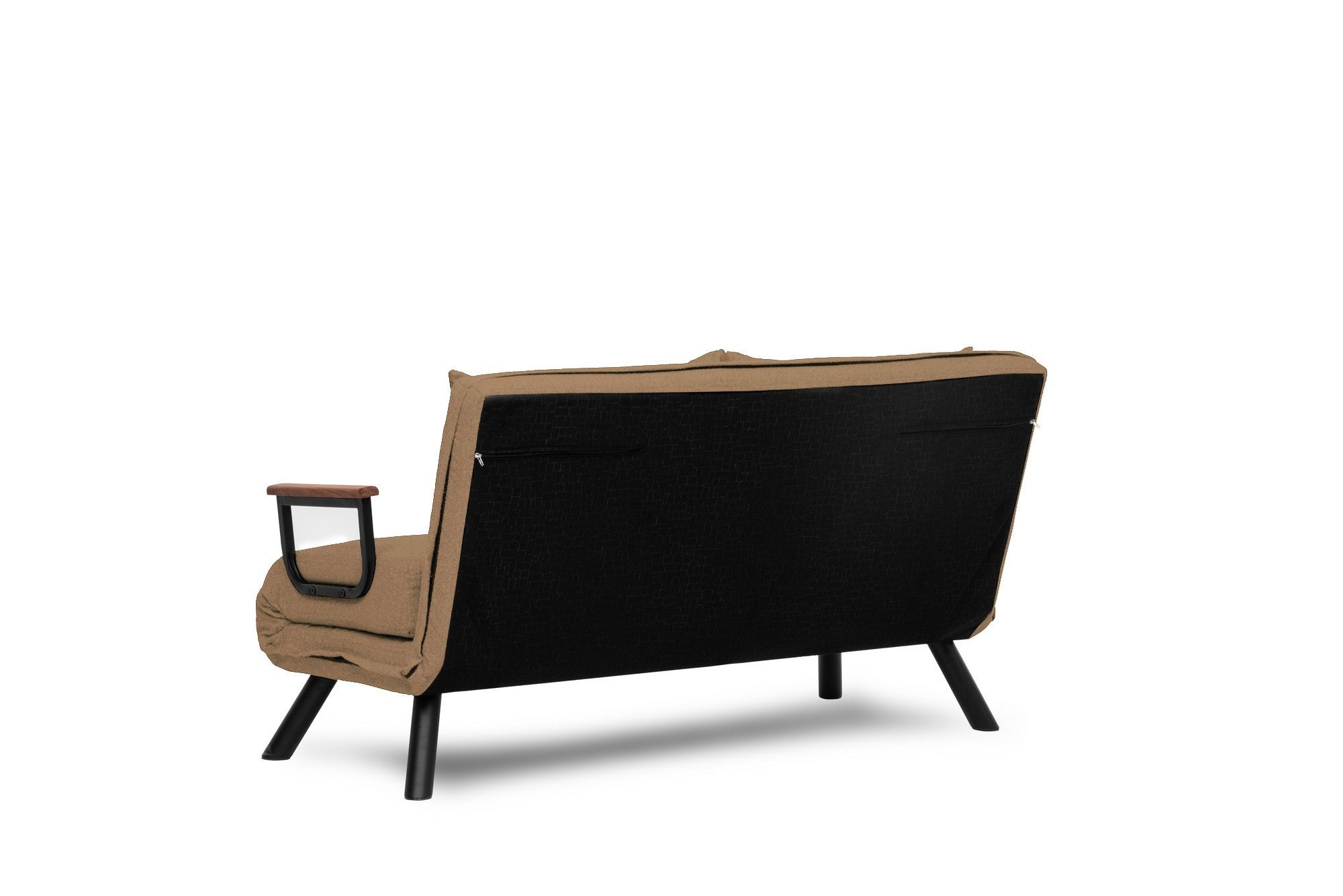 Sando 2-Seater - Light Brown v2 in Hellbraun präsentiert im Onlineshop von KAQTU Design AG. Bettsofa ist von Atelier Del Sofa