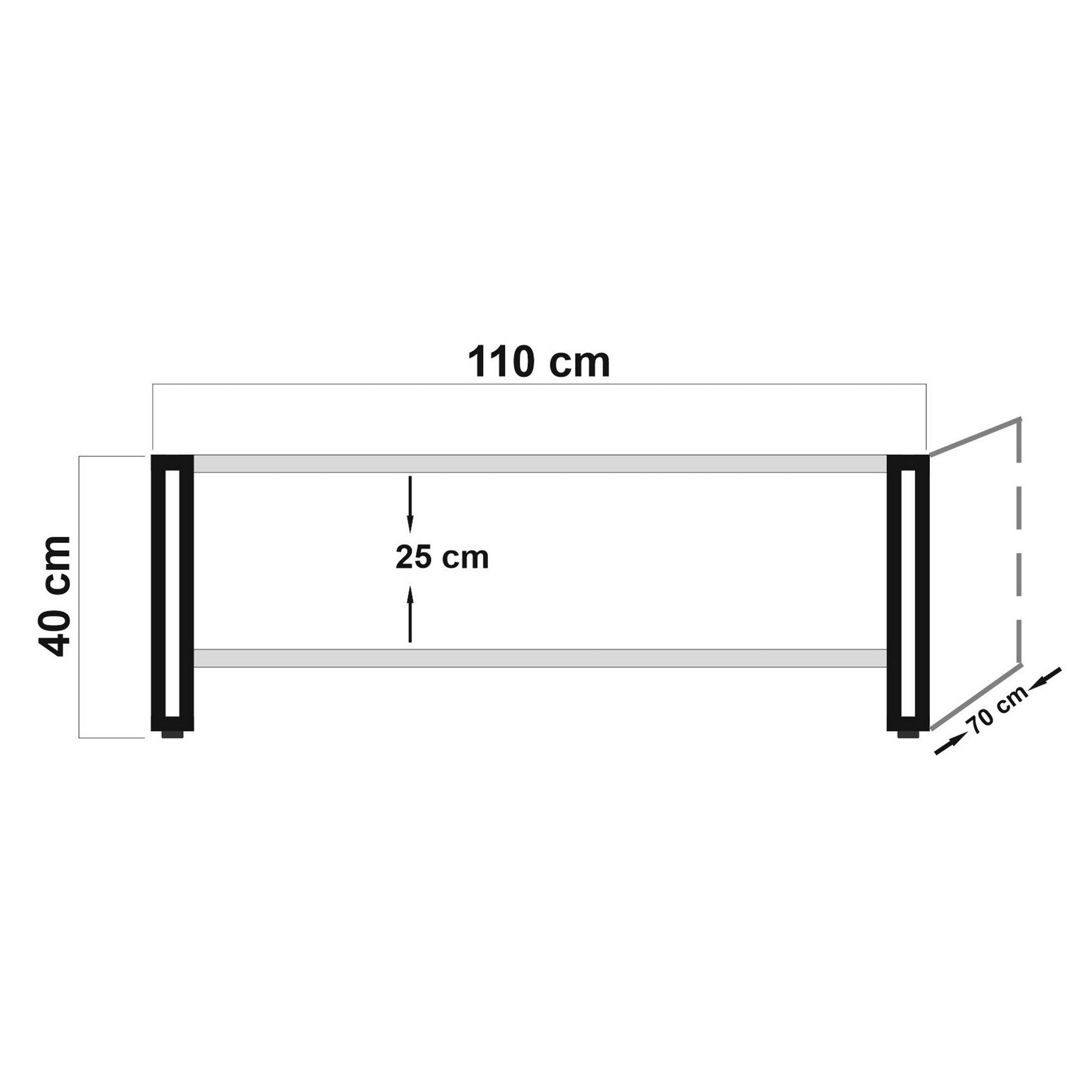 Cosmo Rectus in Atlantische Kiefer Schwarz präsentiert im Onlineshop von KAQTU Design AG. Beistelltisch ist von Hanah Home
