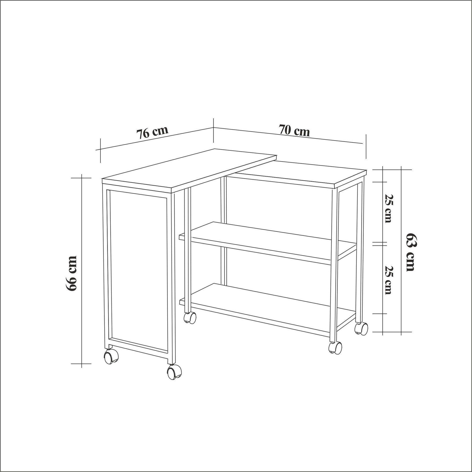 Melin in Atlantische Kiefer Schwarz präsentiert im Onlineshop von KAQTU Design AG. Beistelltisch ist von Hanah Home