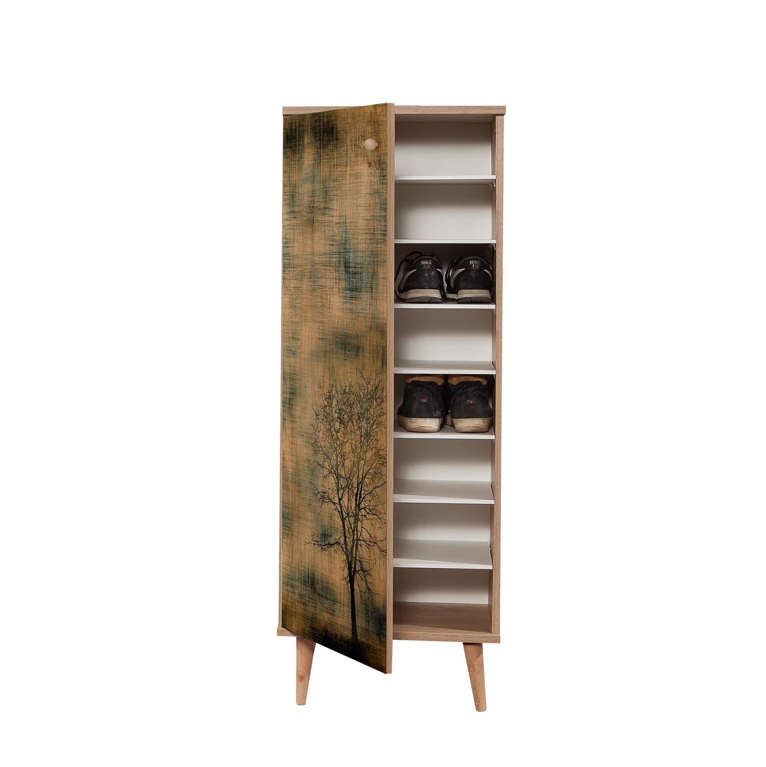 Filinta - 729 in Sonoma Eiche präsentiert im Onlineshop von KAQTU Design AG. Schuhschrank ist von Hanah Home