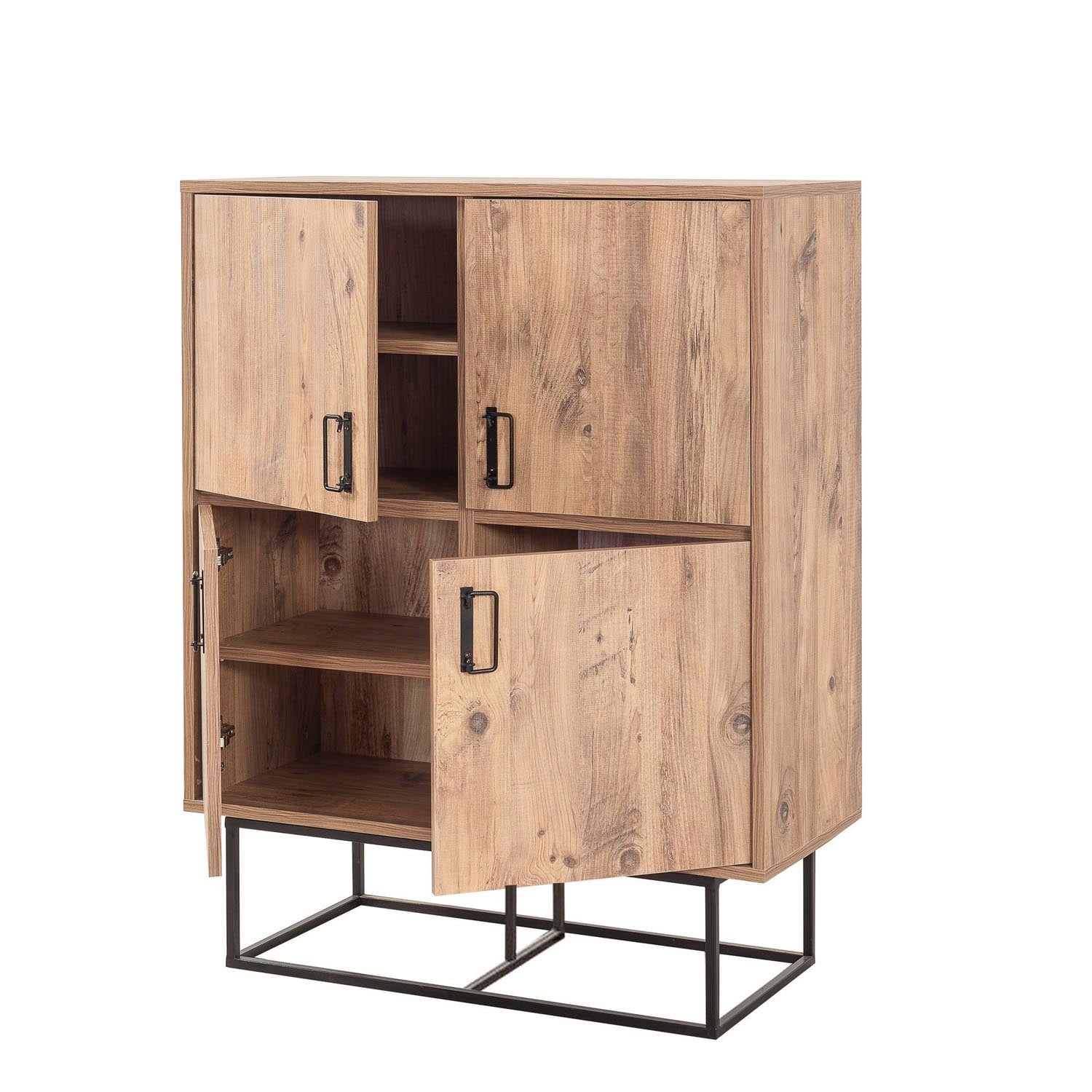 Quantum Solo in Atlantische Kiefer Schwarz präsentiert im Onlineshop von KAQTU Design AG. Cabinet ist von Hanah Home