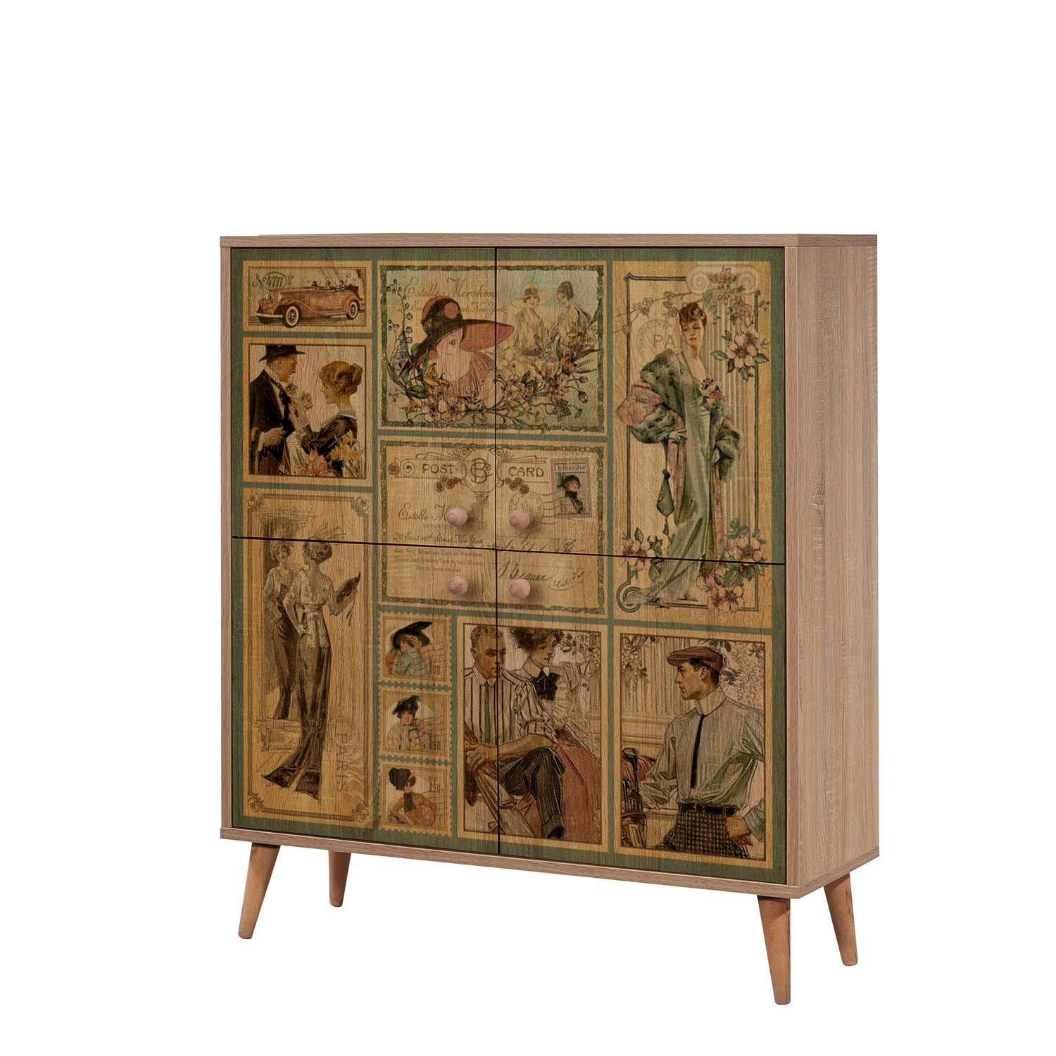 Multilux-732 in Sonoma Eiche präsentiert im Onlineshop von KAQTU Design AG. Cabinet ist von Hanah Home