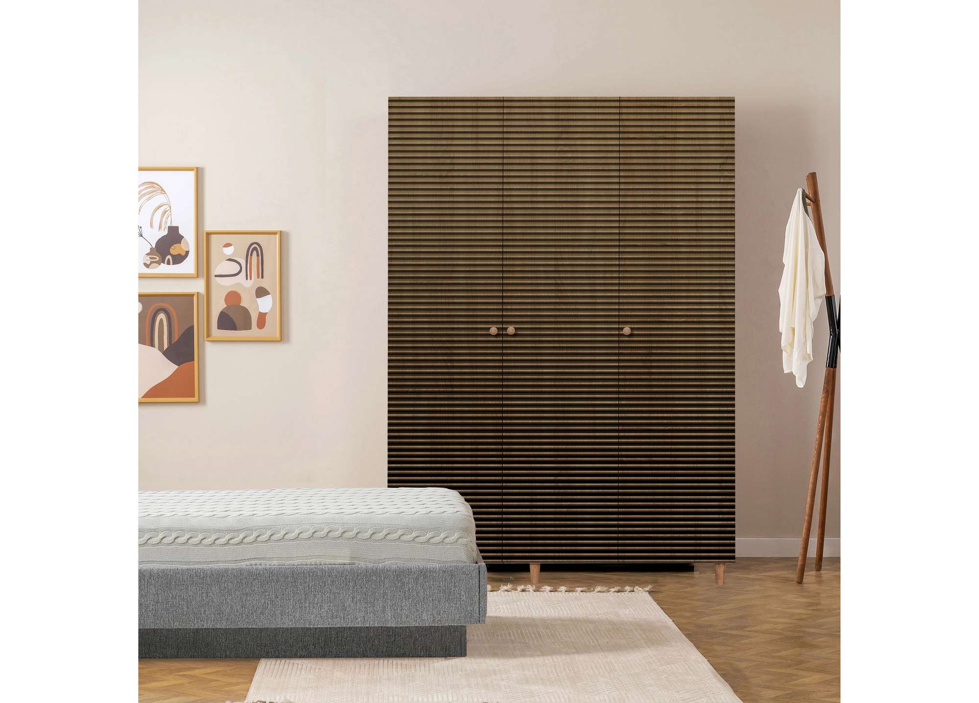 Mode-220 in Sonoma Eiche präsentiert im Onlineshop von KAQTU Design AG. Garderobe ist von Hanah Home