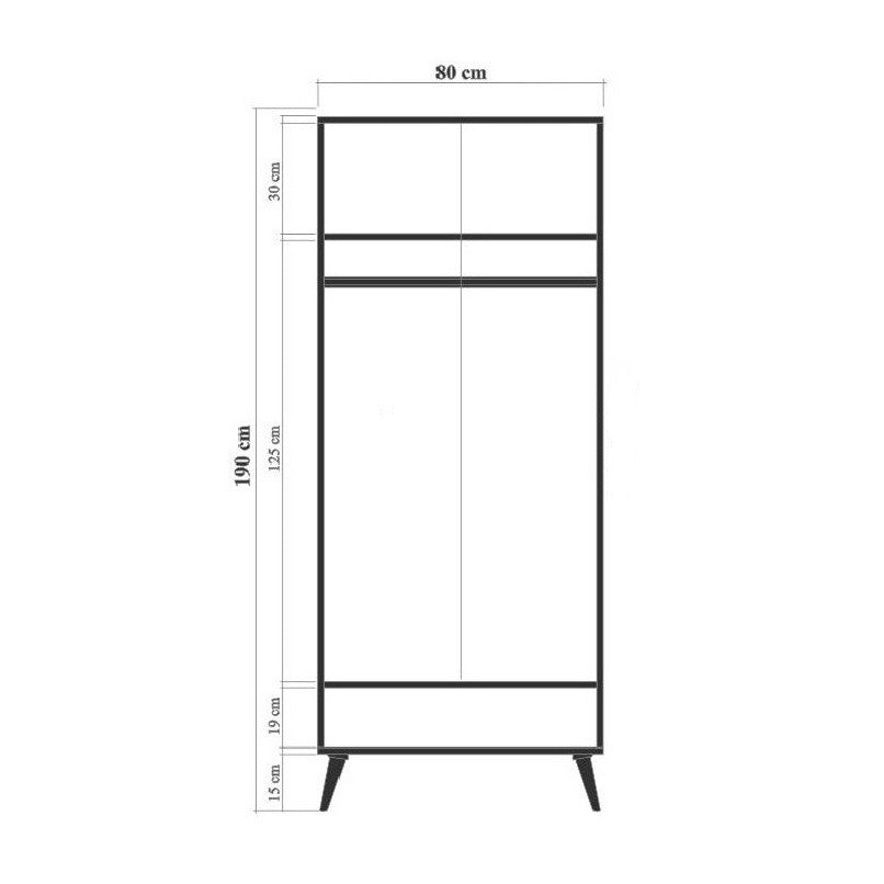 City Gardrop Form in Mehrfarbig präsentiert im Onlineshop von KAQTU Design AG. Garderobe ist von Hanah Home