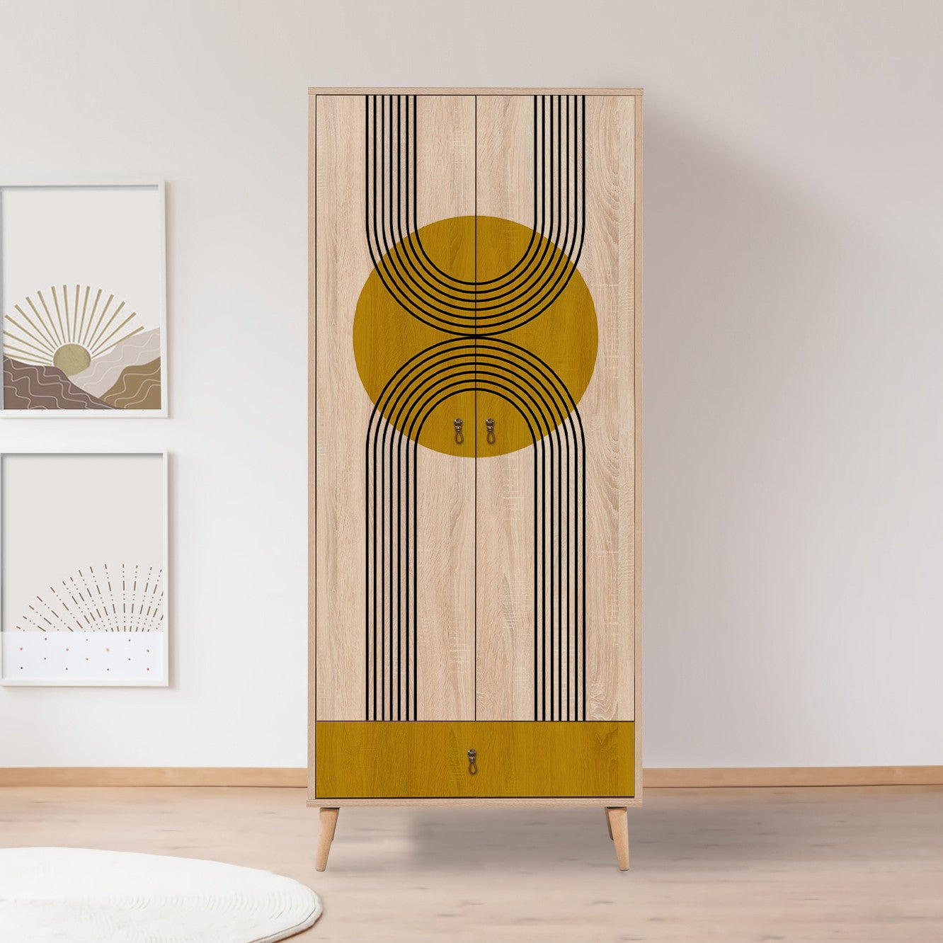 City Gradrop Sun in Mehrfarbig präsentiert im Onlineshop von KAQTU Design AG. Garderobe ist von Hanah Home