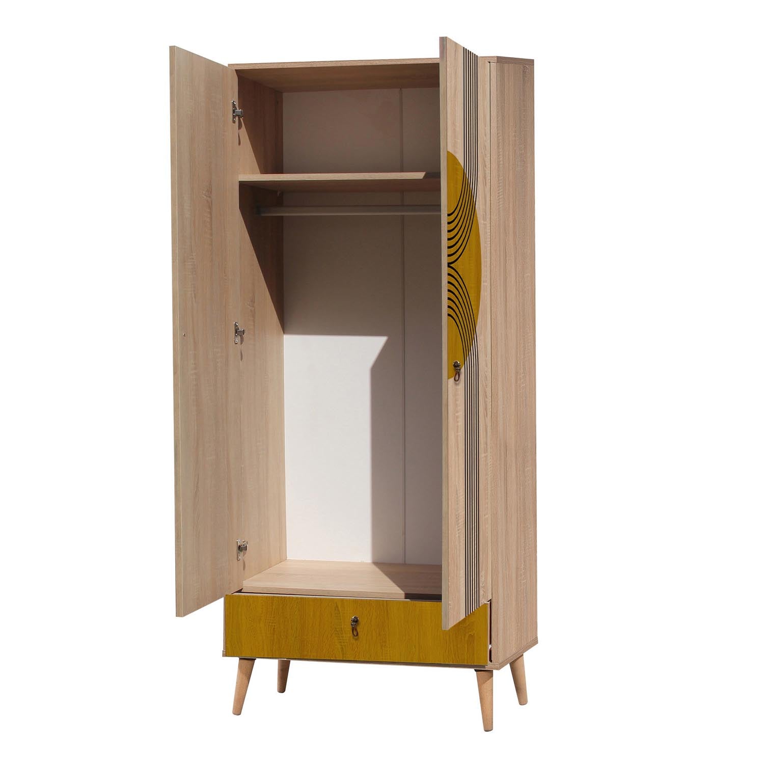 City Gradrop Sun in Mehrfarbig präsentiert im Onlineshop von KAQTU Design AG. Garderobe ist von Hanah Home