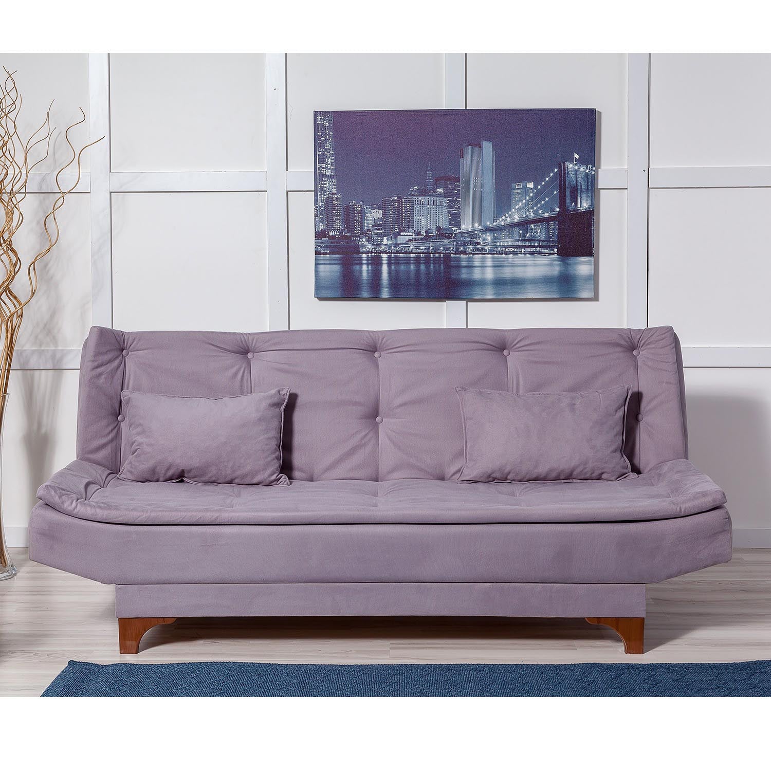 Kelebek - Grey in Grau präsentiert im Onlineshop von KAQTU Design AG. Bettsofa ist von Atelier Del Sofa