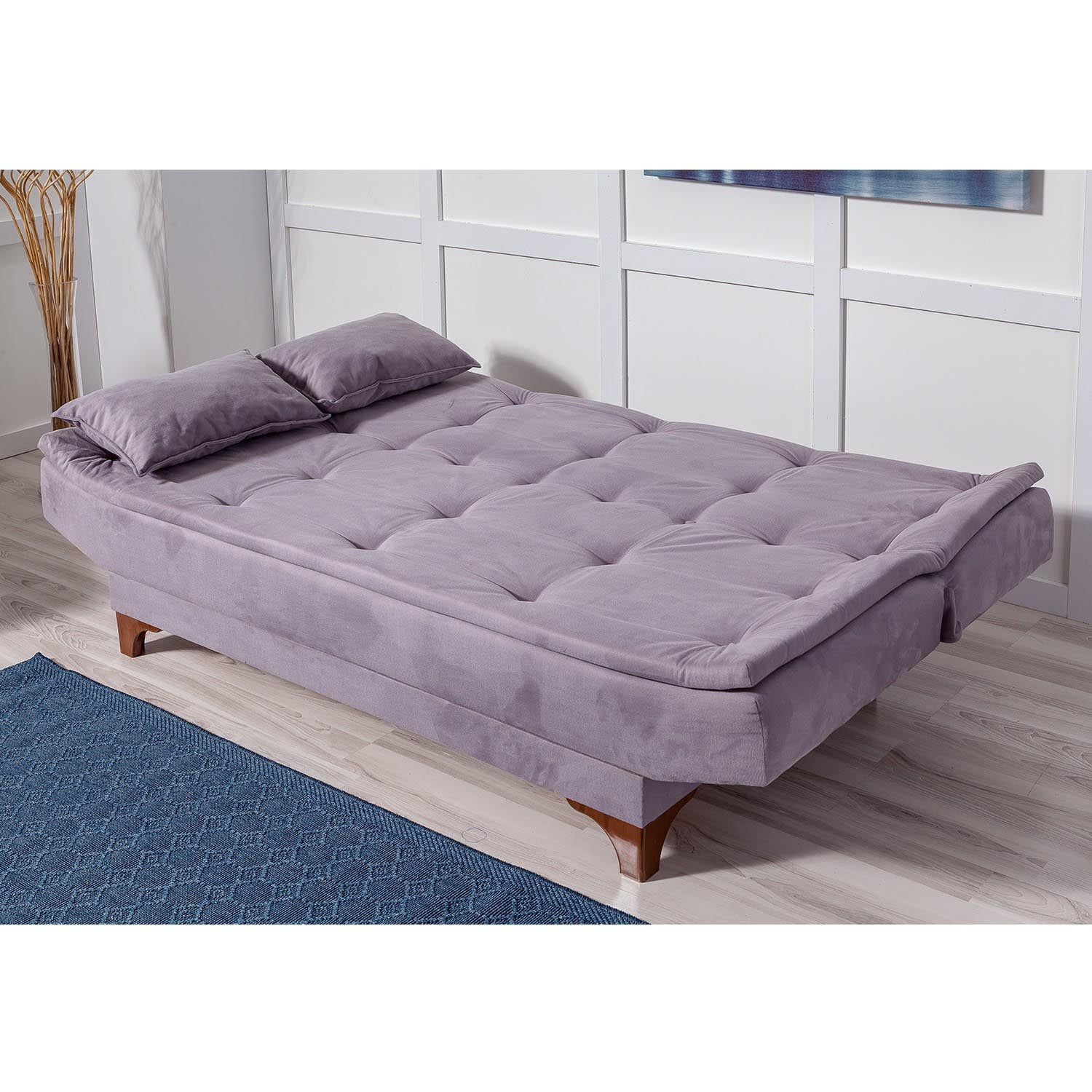 Kelebek - Grey in Grau präsentiert im Onlineshop von KAQTU Design AG. Bettsofa ist von Atelier Del Sofa