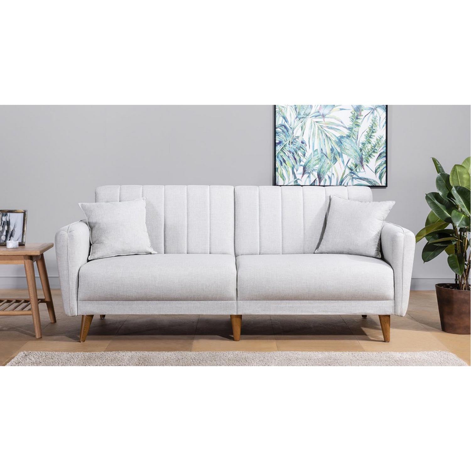 Aqua - Cream in Sahne präsentiert im Onlineshop von KAQTU Design AG. Bettsofa ist von Atelier Del Sofa