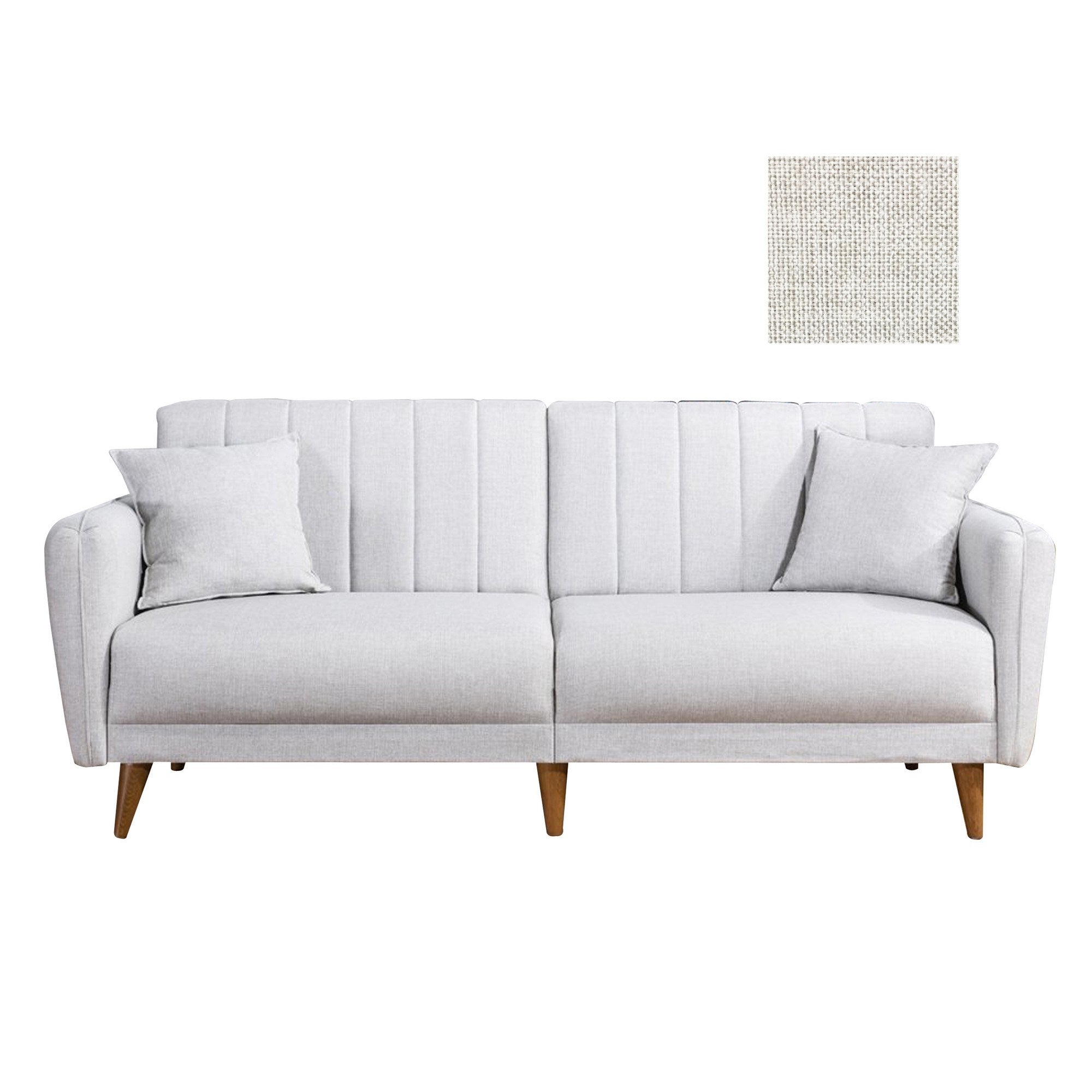 Aqua - Cream in Sahne präsentiert im Onlineshop von KAQTU Design AG. Bettsofa ist von Atelier Del Sofa