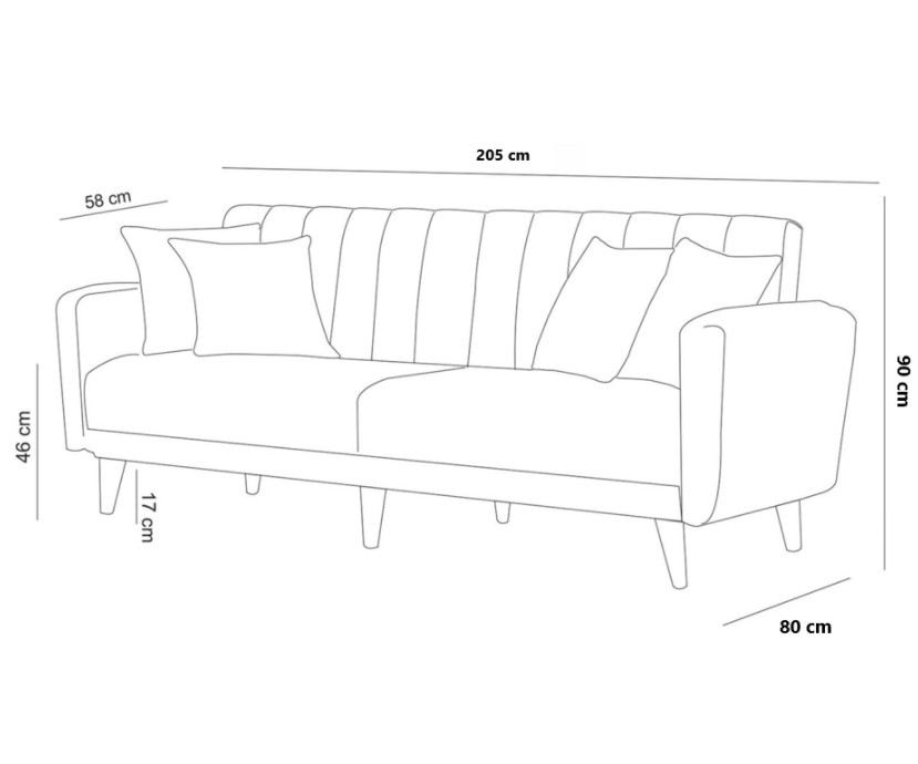 Aqua - Cream in Sahne präsentiert im Onlineshop von KAQTU Design AG. Bettsofa ist von Atelier Del Sofa