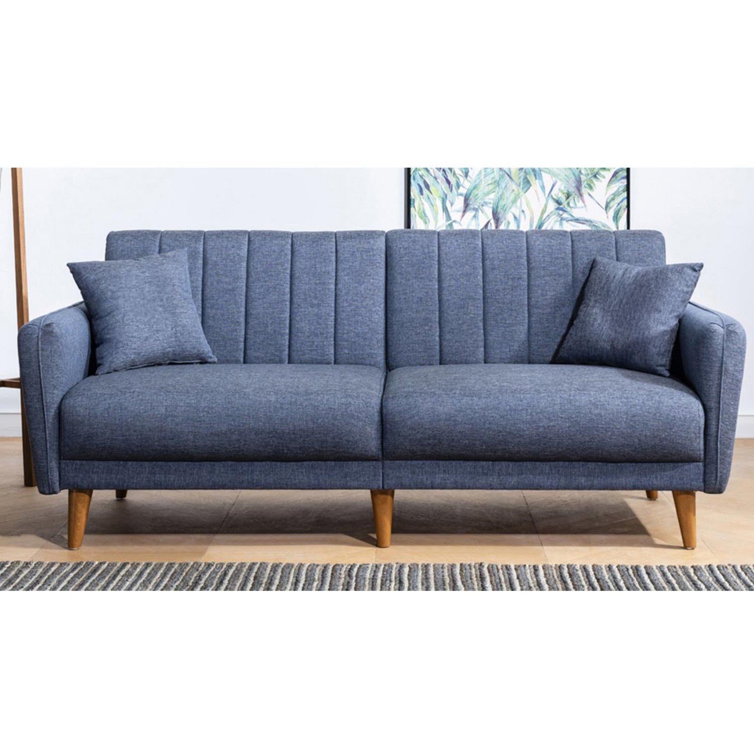 Aqua - Dark Blue in Dunkelblau präsentiert im Onlineshop von KAQTU Design AG. Bettsofa ist von Atelier Del Sofa