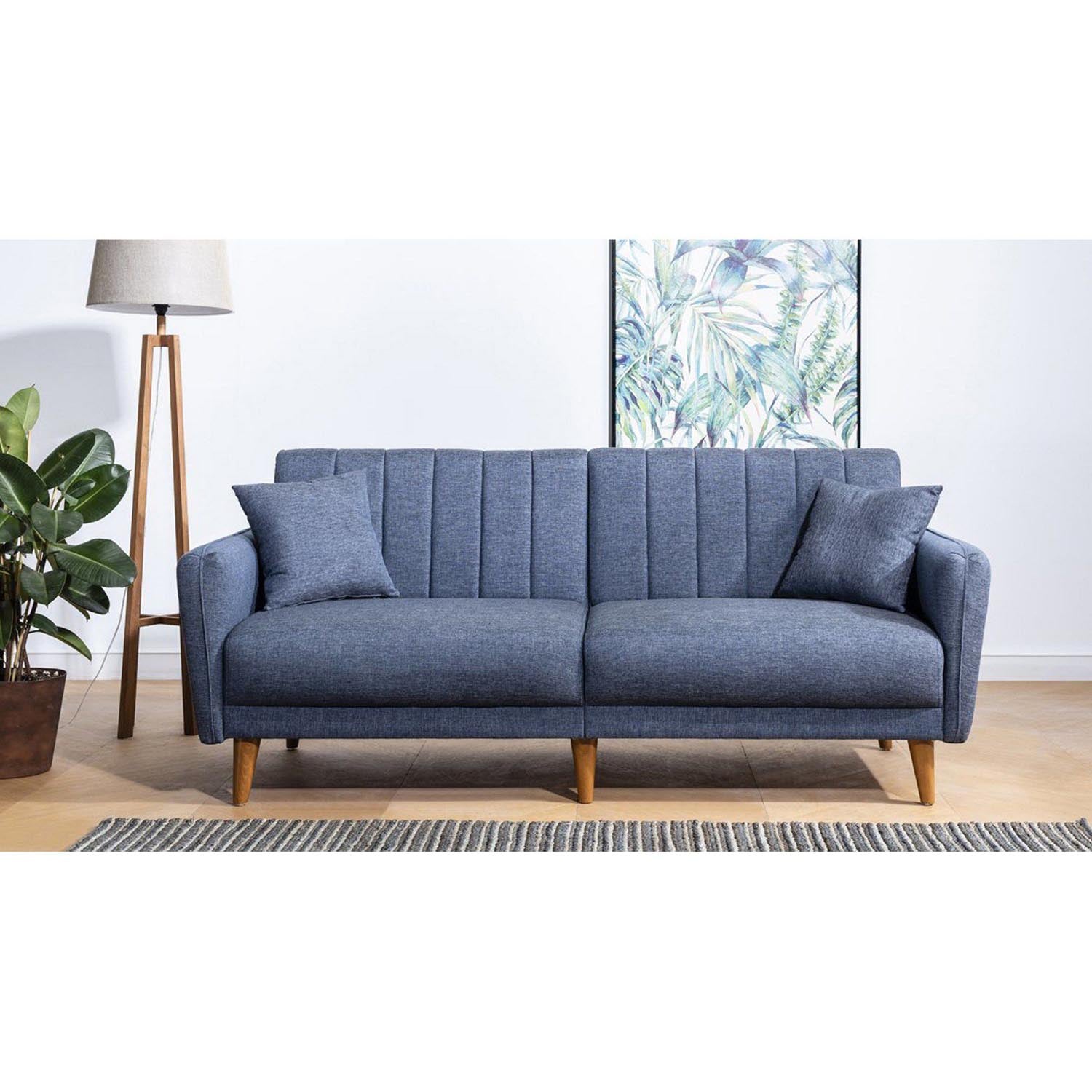 Aqua - Dark Blue in Dunkelblau präsentiert im Onlineshop von KAQTU Design AG. Bettsofa ist von Atelier Del Sofa