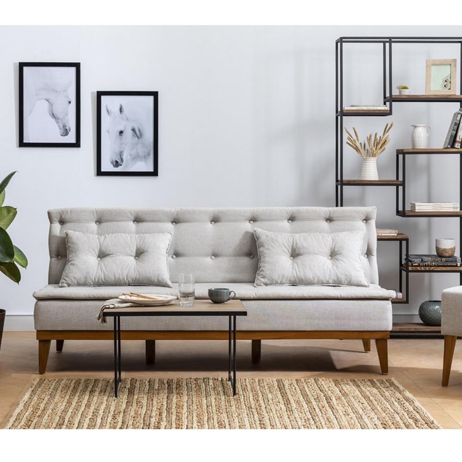 Fuoco - Cream in Sahne präsentiert im Onlineshop von KAQTU Design AG. Bettsofa ist von Atelier Del Sofa