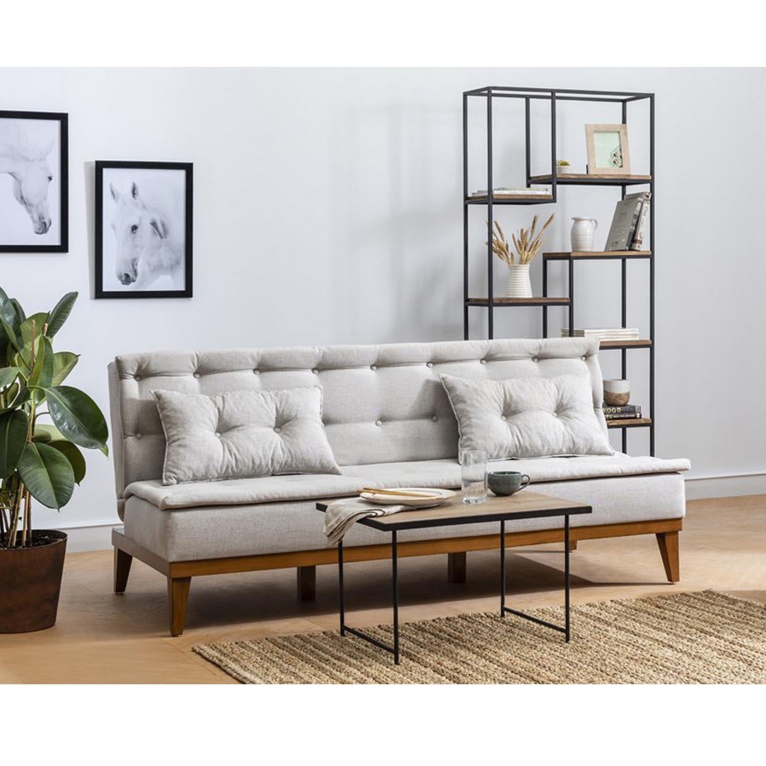 Fuoco - Cream in Sahne präsentiert im Onlineshop von KAQTU Design AG. Bettsofa ist von Atelier Del Sofa