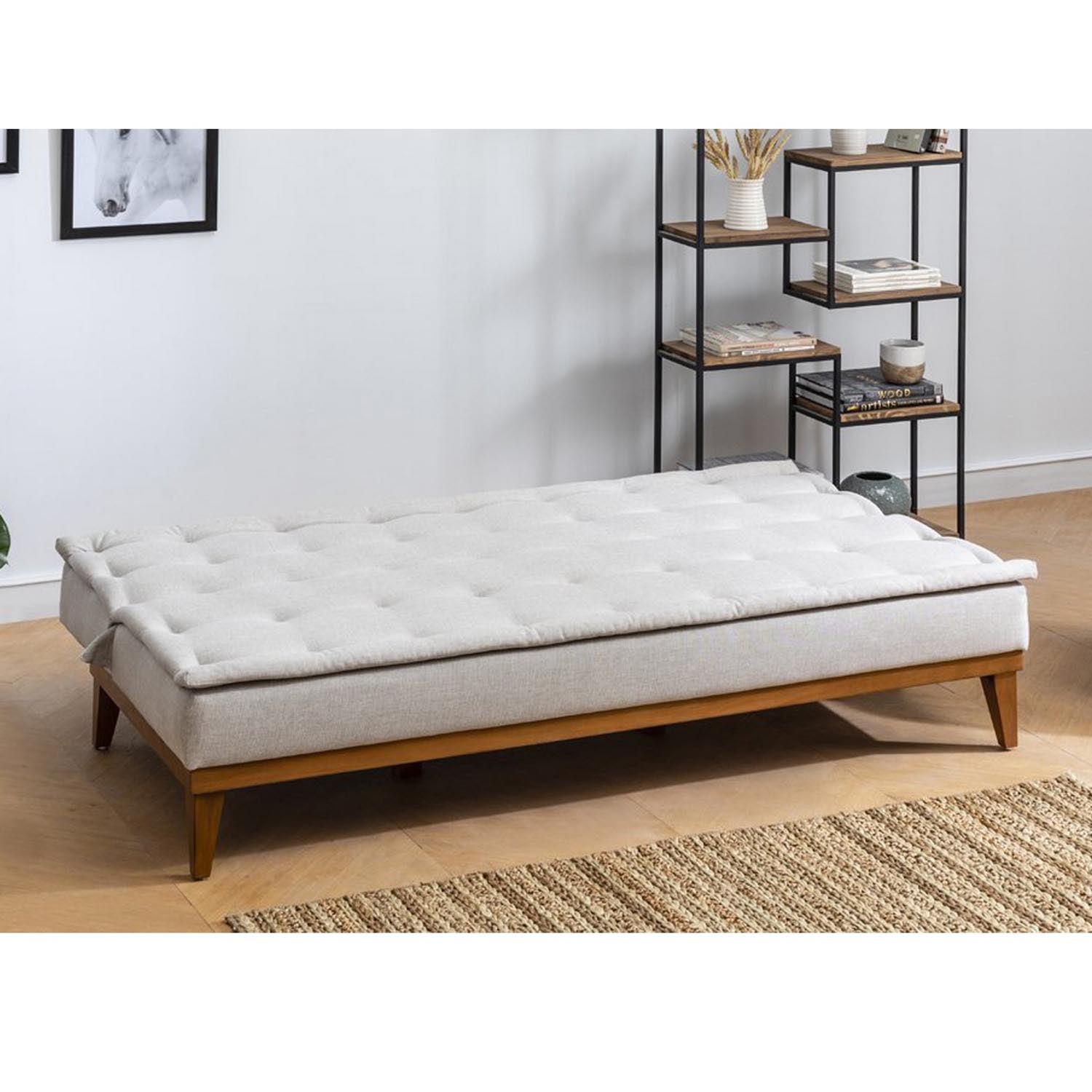 Fuoco - Cream in Sahne präsentiert im Onlineshop von KAQTU Design AG. Bettsofa ist von Atelier Del Sofa