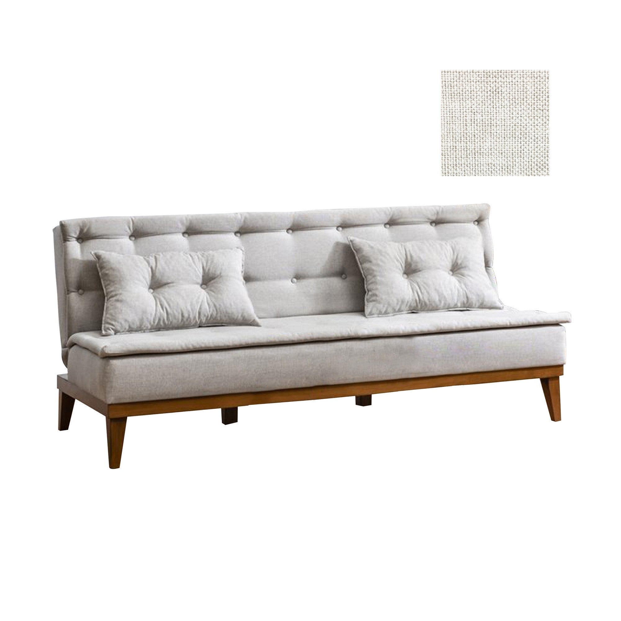 Fuoco - Cream in Sahne präsentiert im Onlineshop von KAQTU Design AG. Bettsofa ist von Atelier Del Sofa