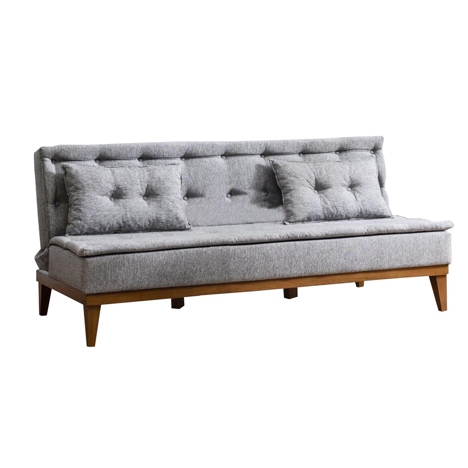 Fuoco - Grey in Grau präsentiert im Onlineshop von KAQTU Design AG. Bettsofa ist von Atelier Del Sofa