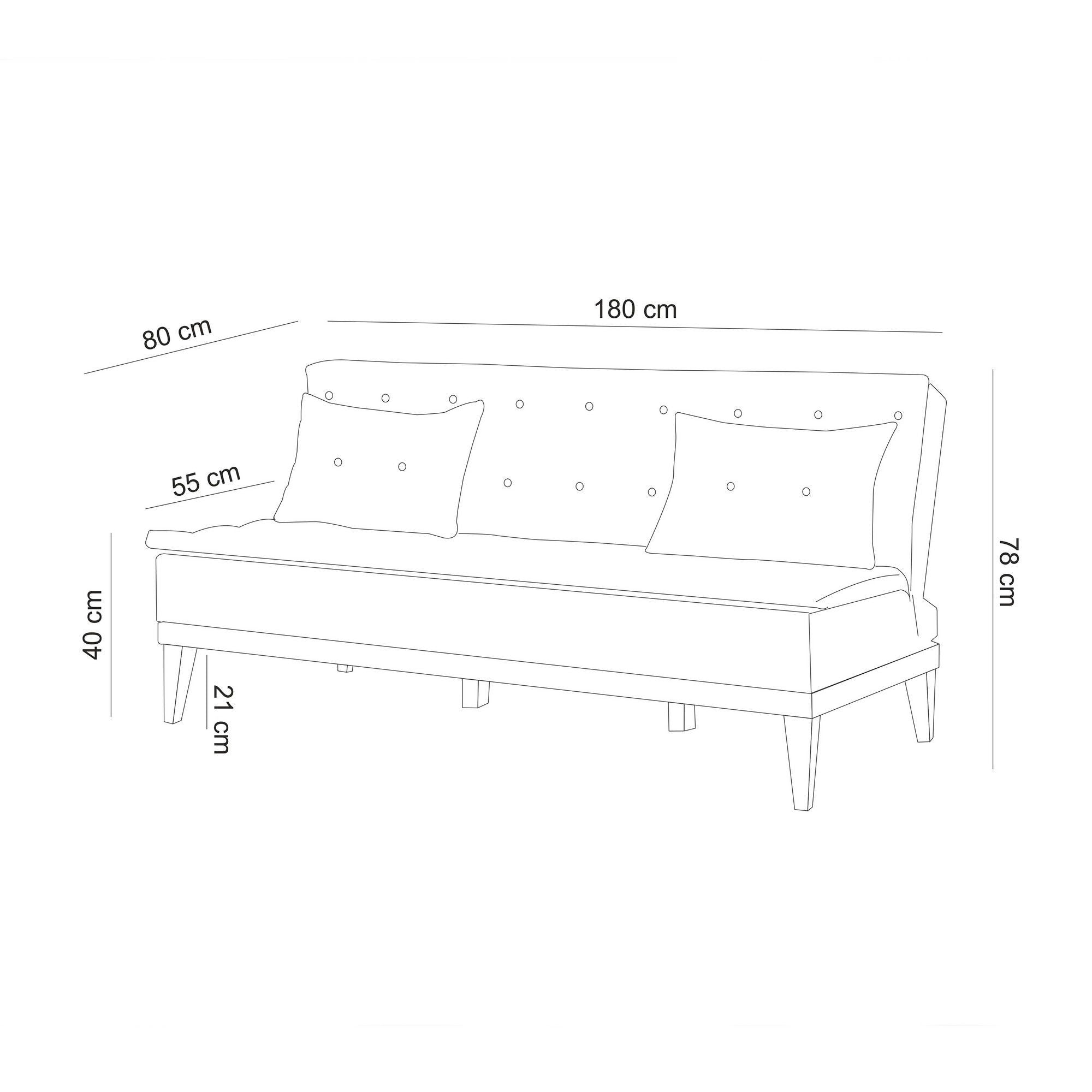 Fuoco - Grey in Grau präsentiert im Onlineshop von KAQTU Design AG. Bettsofa ist von Atelier Del Sofa