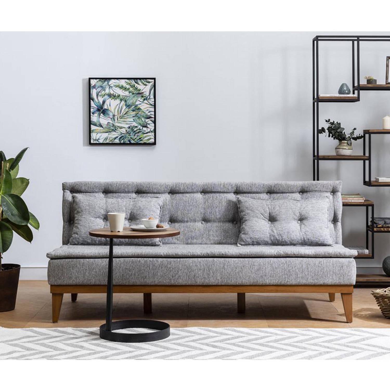 Fuoco - Grey in Grau präsentiert im Onlineshop von KAQTU Design AG. Bettsofa ist von Atelier Del Sofa