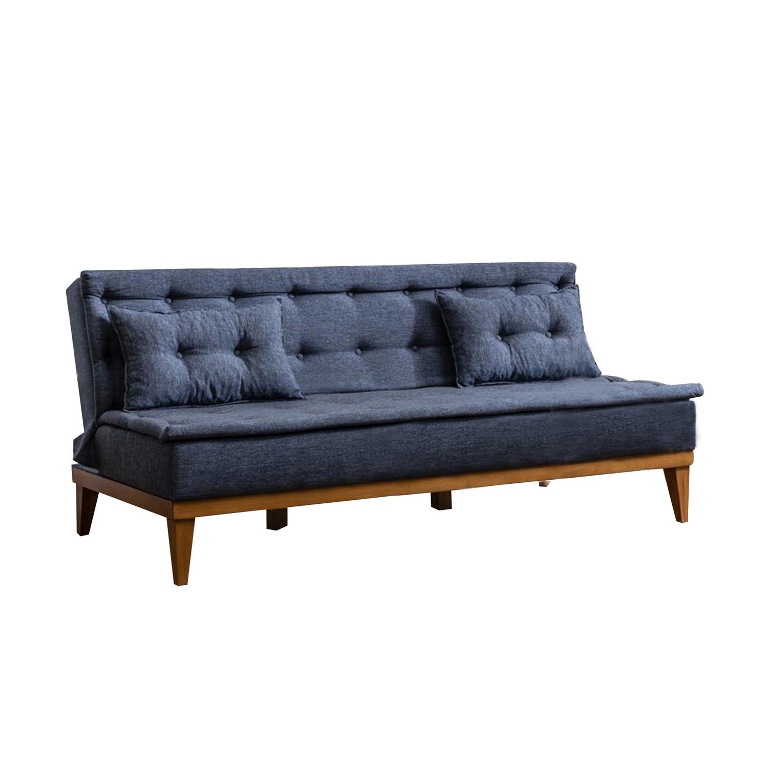 Fuoco - Dark Blue in Dunkelblau präsentiert im Onlineshop von KAQTU Design AG. Bettsofa ist von Atelier Del Sofa