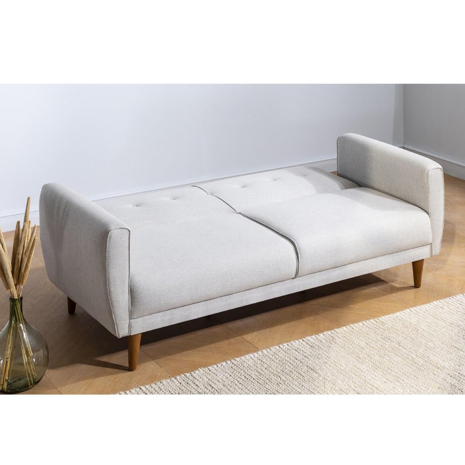 Aria - Cream in Sahne präsentiert im Onlineshop von KAQTU Design AG. Bettsofa ist von Atelier Del Sofa