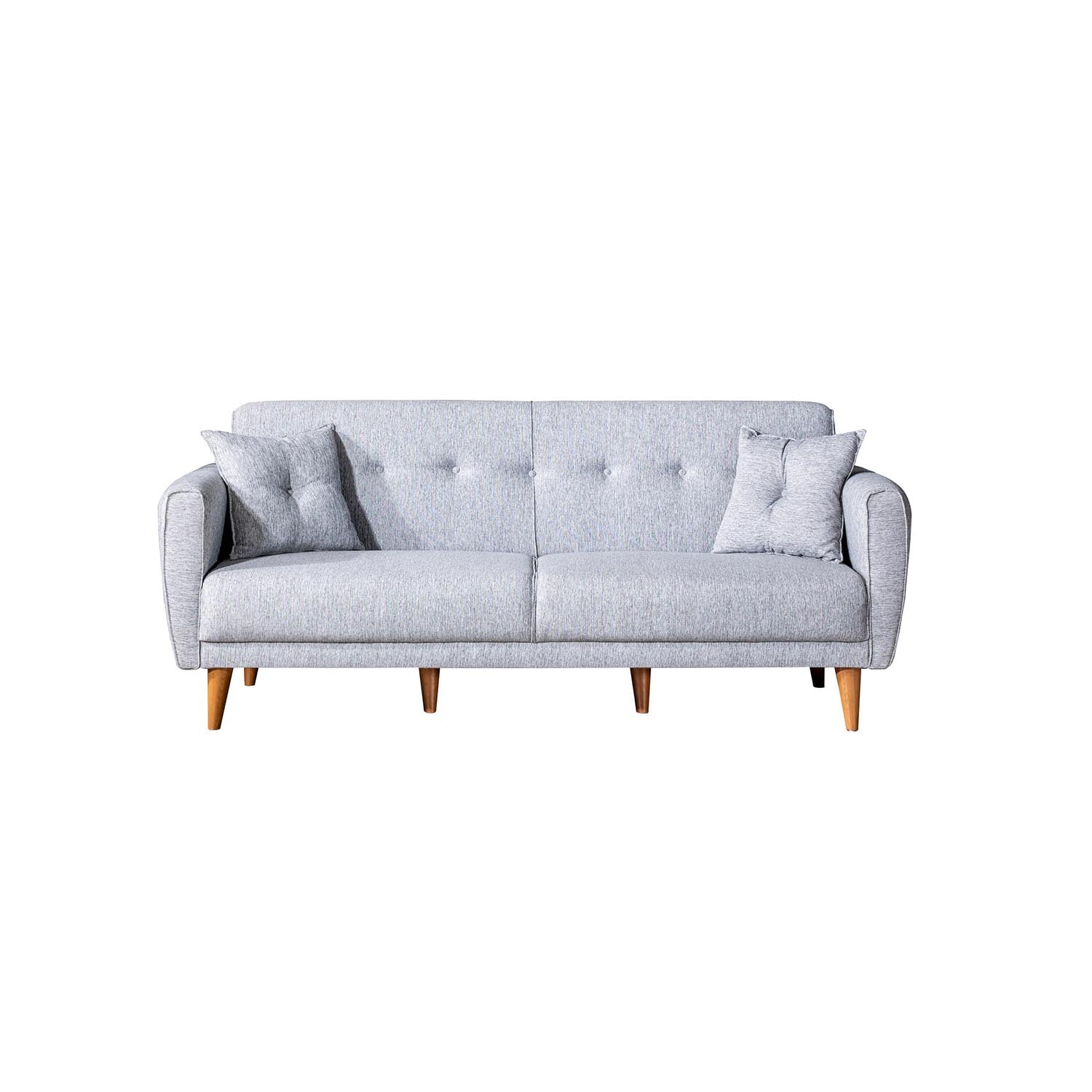 Aria - Grey in Grau präsentiert im Onlineshop von KAQTU Design AG. Bettsofa ist von Atelier Del Sofa