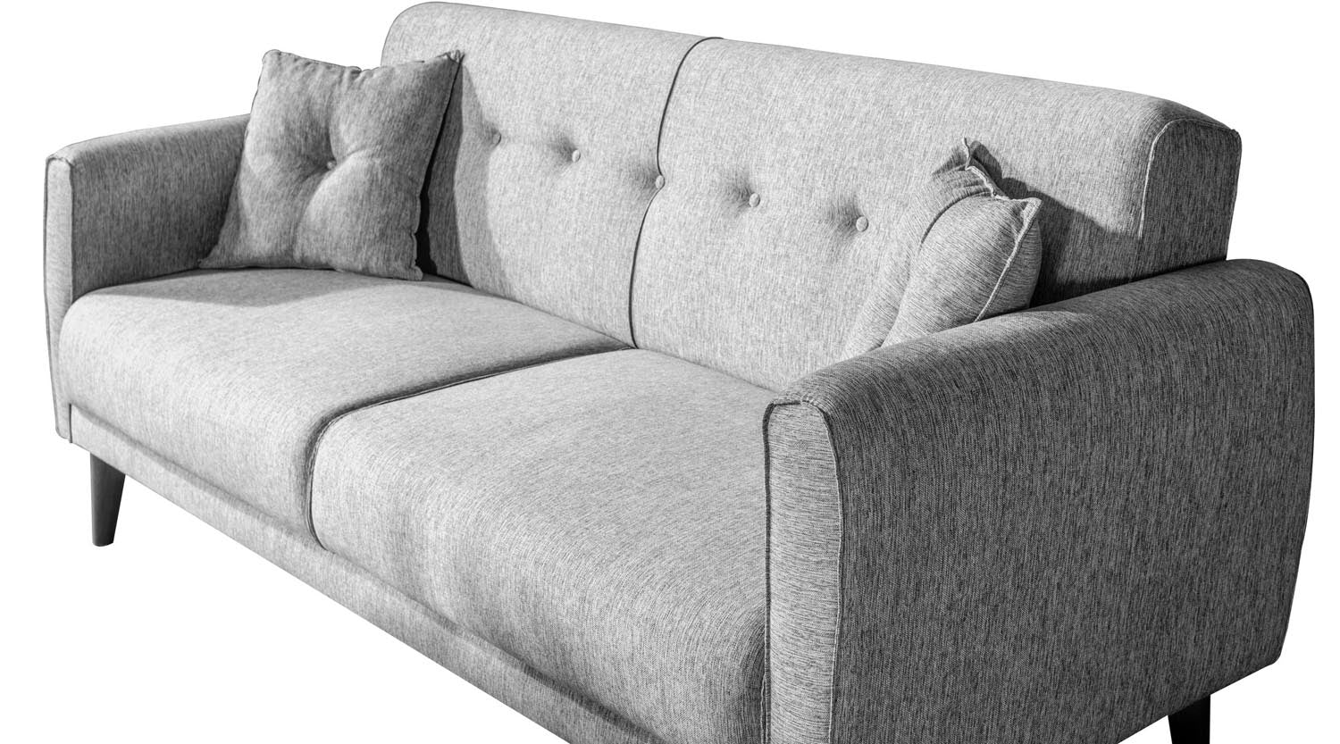 Aria - Grey in Grau präsentiert im Onlineshop von KAQTU Design AG. Bettsofa ist von Atelier Del Sofa