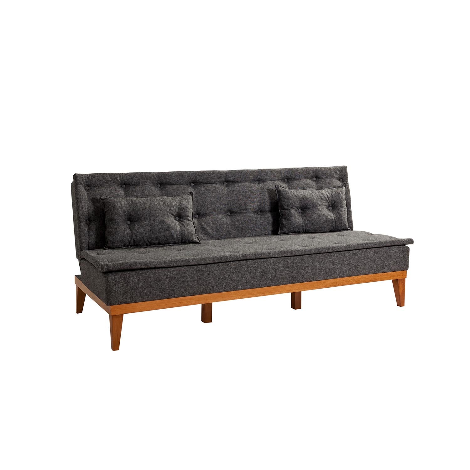 Fuoco - Anthracite in Anthrazit präsentiert im Onlineshop von KAQTU Design AG. Bettsofa ist von Atelier Del Sofa