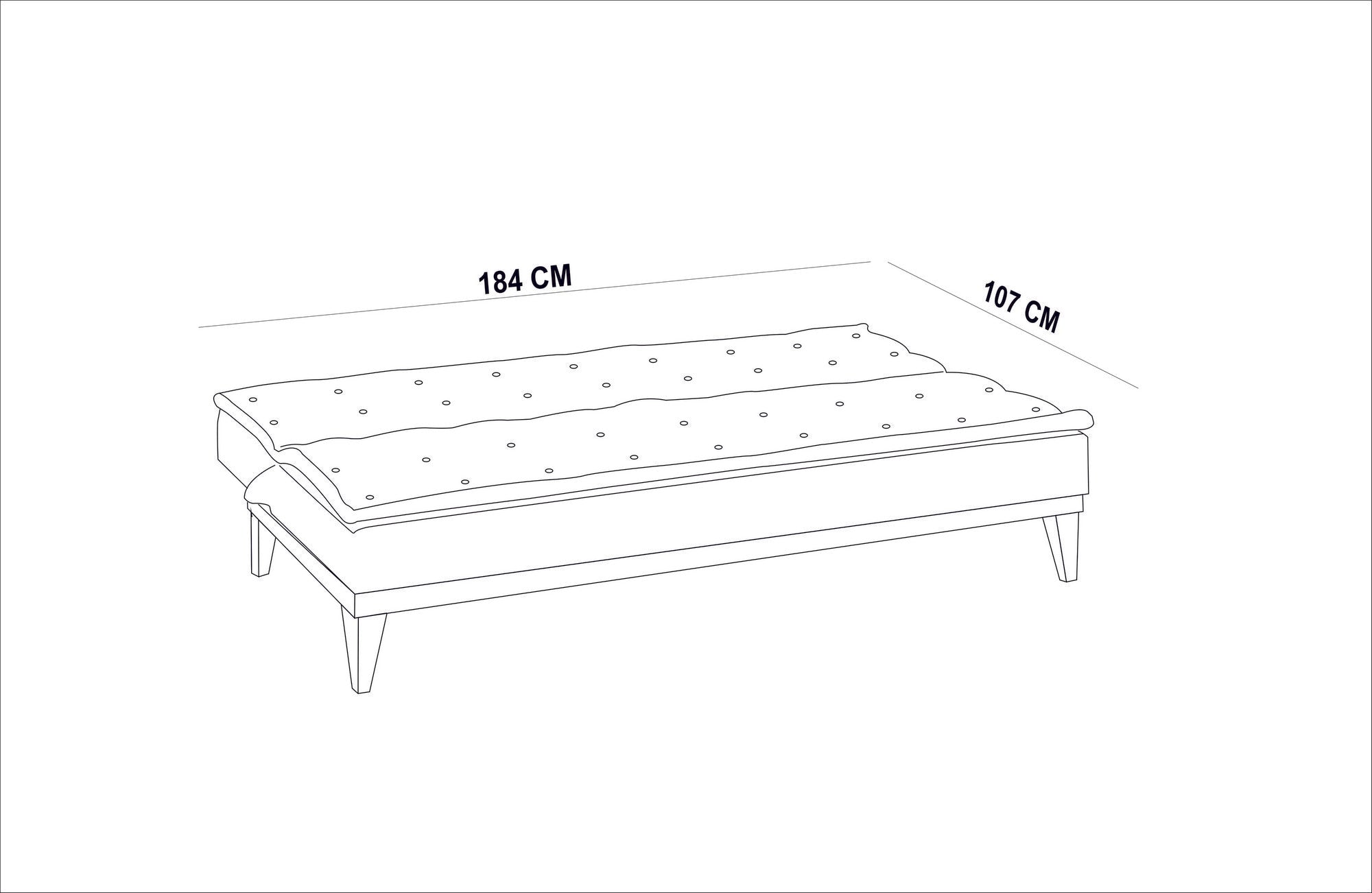 Fuoco - Green in Grün präsentiert im Onlineshop von KAQTU Design AG. Bettsofa ist von Atelier Del Sofa