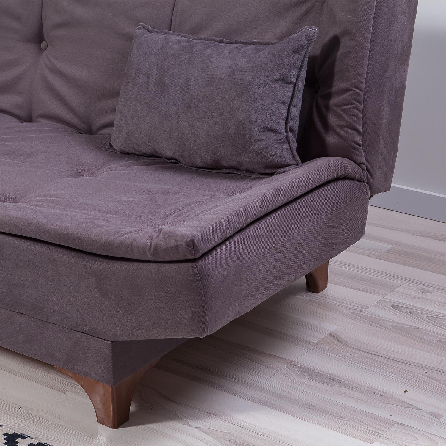 Kelebek - Anthracite in Anthrazit präsentiert im Onlineshop von KAQTU Design AG. Bettsofa ist von Atelier Del Sofa