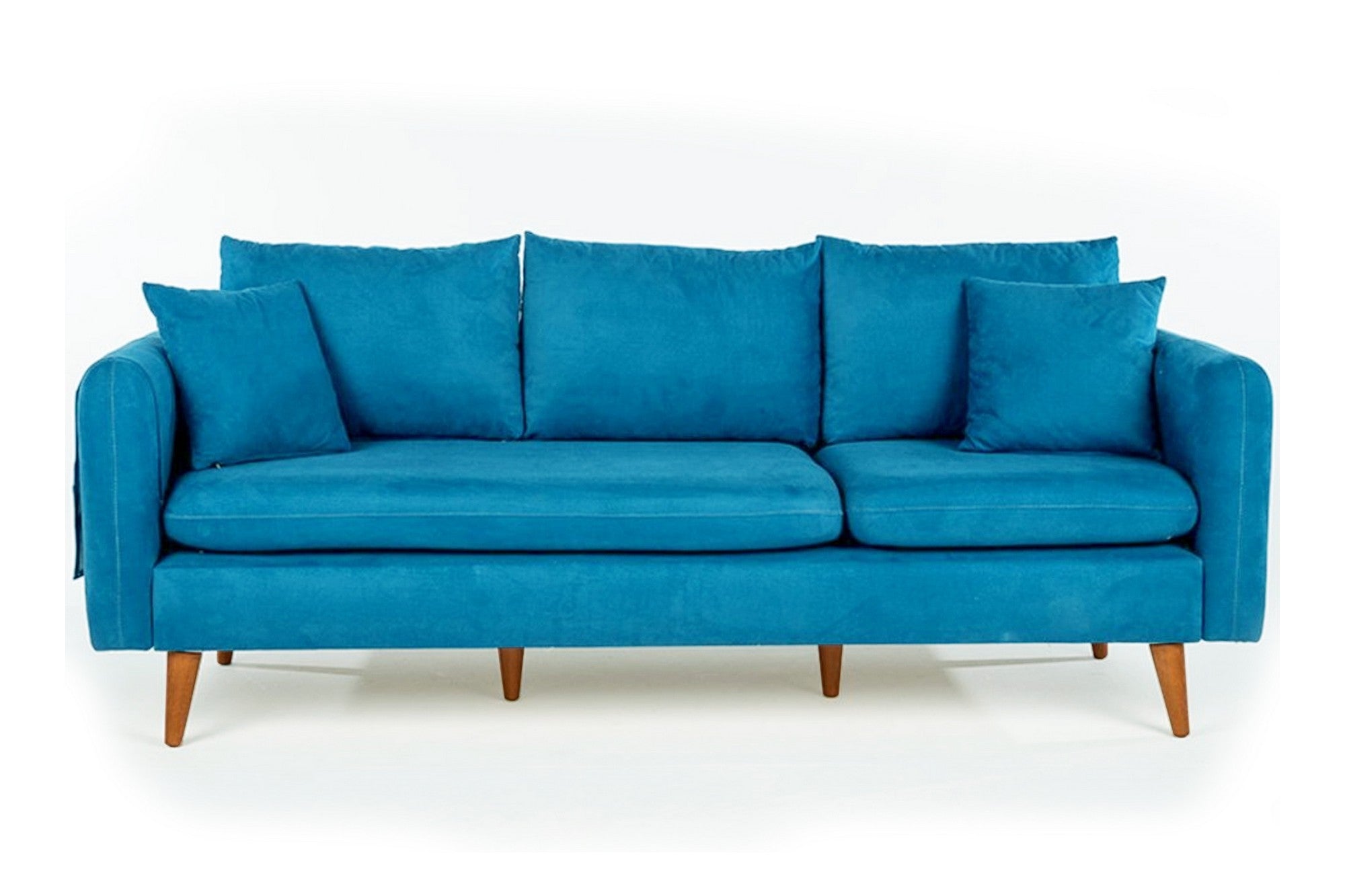 Sofia - Dark Blue in Dunkelblau präsentiert im Onlineshop von KAQTU Design AG. 3er Sofa ist von Atelier Del Sofa