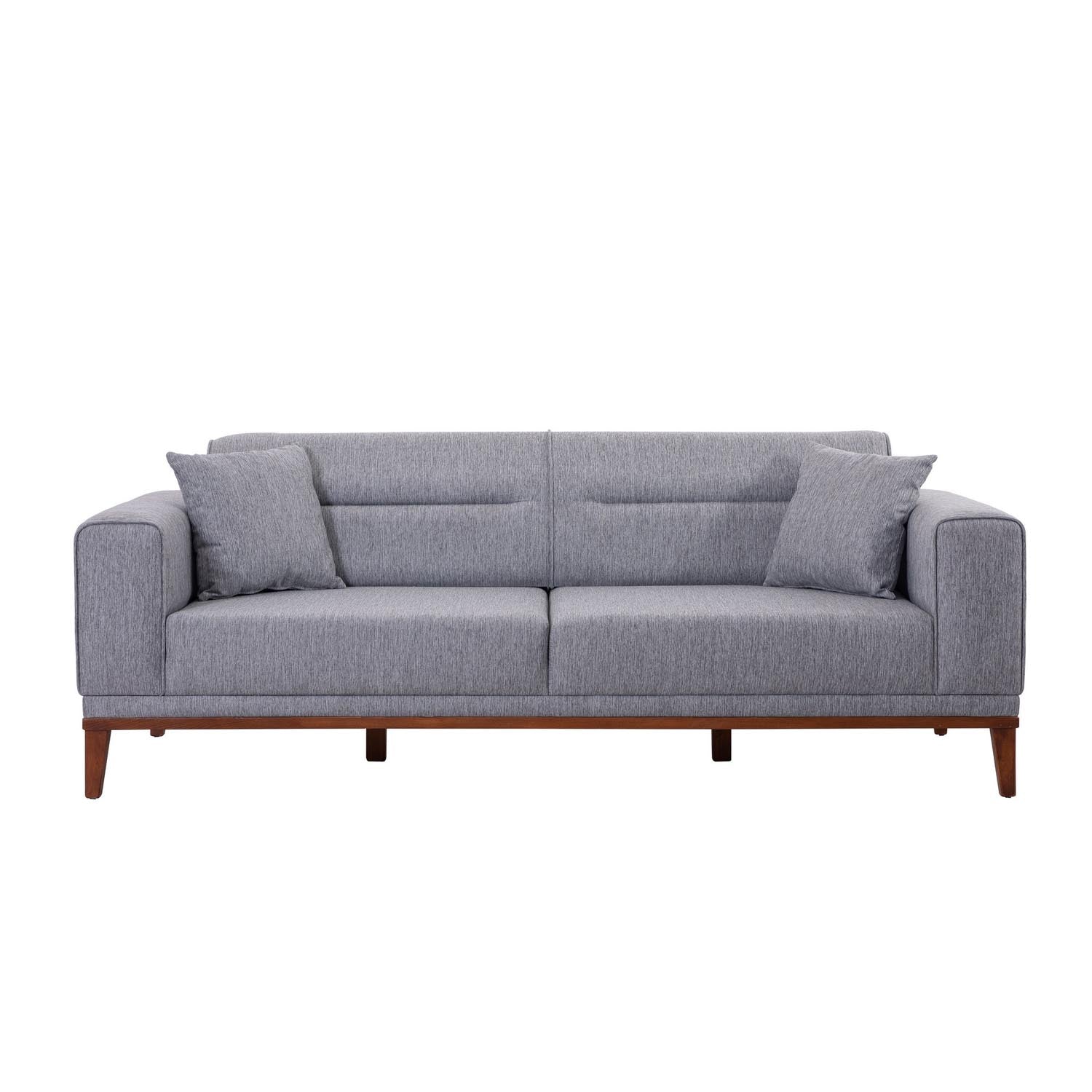 Liones 34 - Grey in Grau präsentiert im Onlineshop von KAQTU Design AG. Bettsofa ist von Atelier Del Sofa