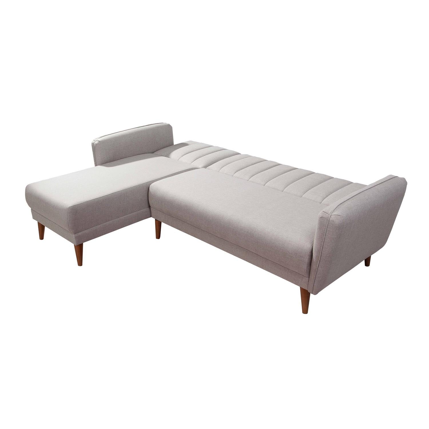 Aqua Corner Left - Cream in Sahne präsentiert im Onlineshop von KAQTU Design AG. Bettsofa ist von Atelier Del Sofa