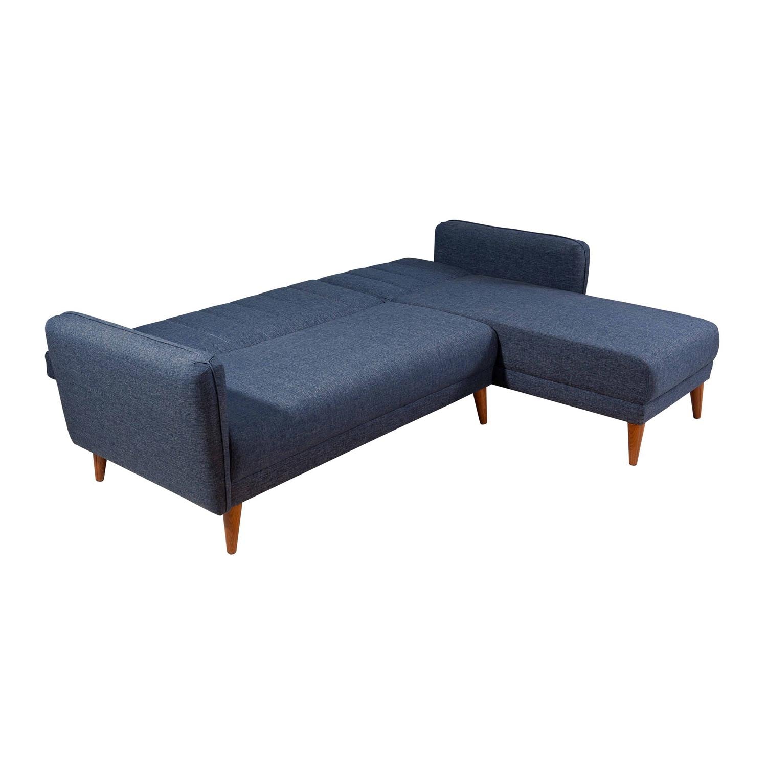 Aqua Corner Right - Dark Blue in Dunkelblau präsentiert im Onlineshop von KAQTU Design AG. Bettsofa ist von Atelier Del Sofa