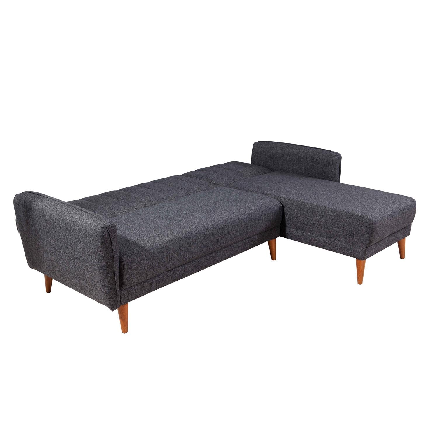 Aqua Coner Right - Dark Grey in Dunkelgrau präsentiert im Onlineshop von KAQTU Design AG. Bettsofa ist von Atelier Del Sofa