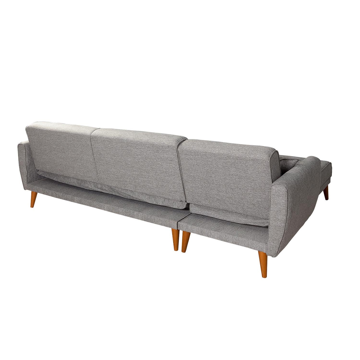 Aria Corner - Grey in Grau präsentiert im Onlineshop von KAQTU Design AG. Bettsofa ist von Atelier Del Sofa