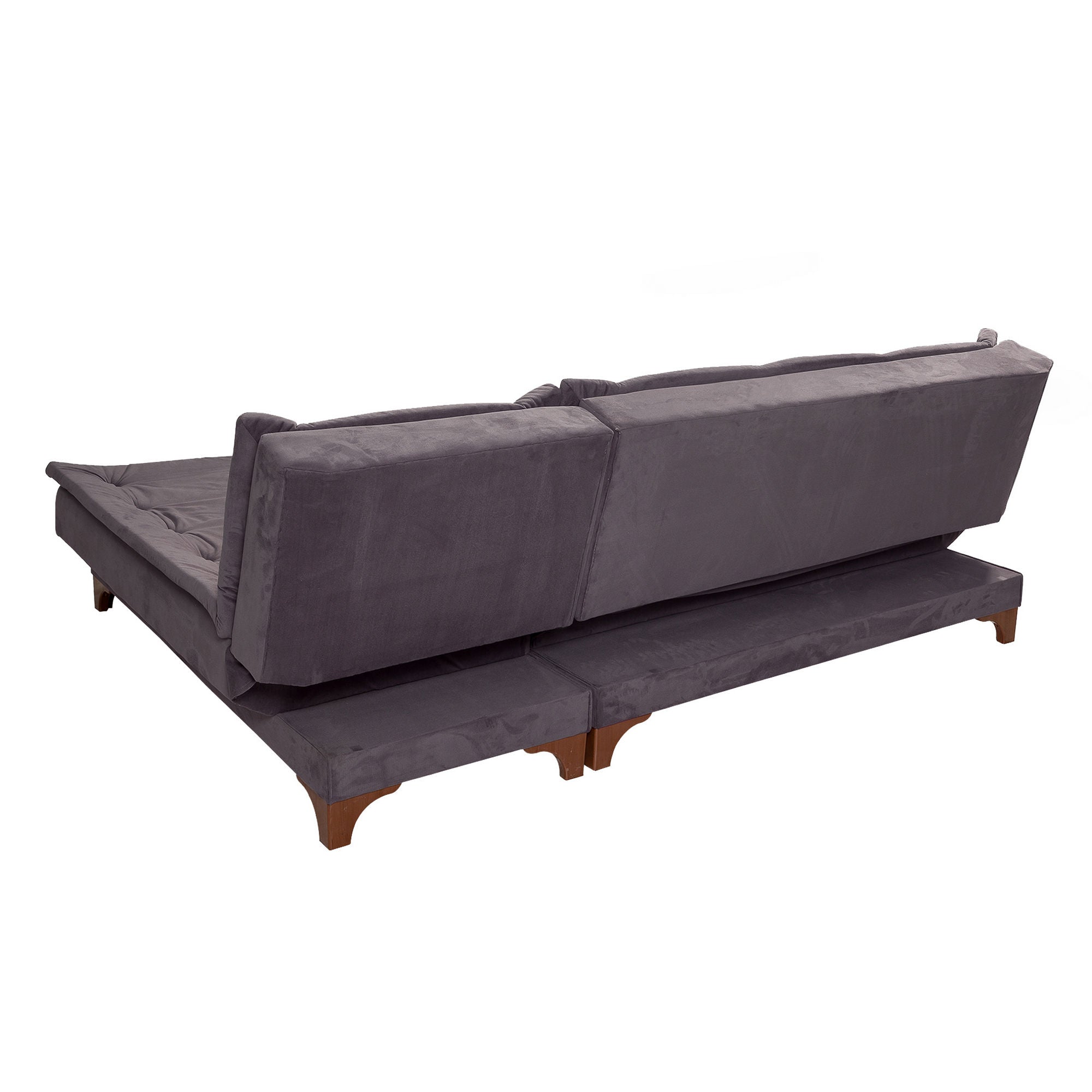 Kelebek Corner Right - Anthracite in Anthrazit präsentiert im Onlineshop von KAQTU Design AG. Bettsofa ist von Atelier Del Sofa