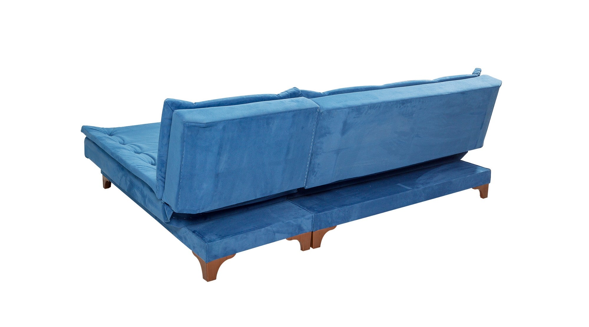Kelebek Corner Right - Dark Blue in Dunkelblau präsentiert im Onlineshop von KAQTU Design AG. Bettsofa ist von Atelier Del Sofa