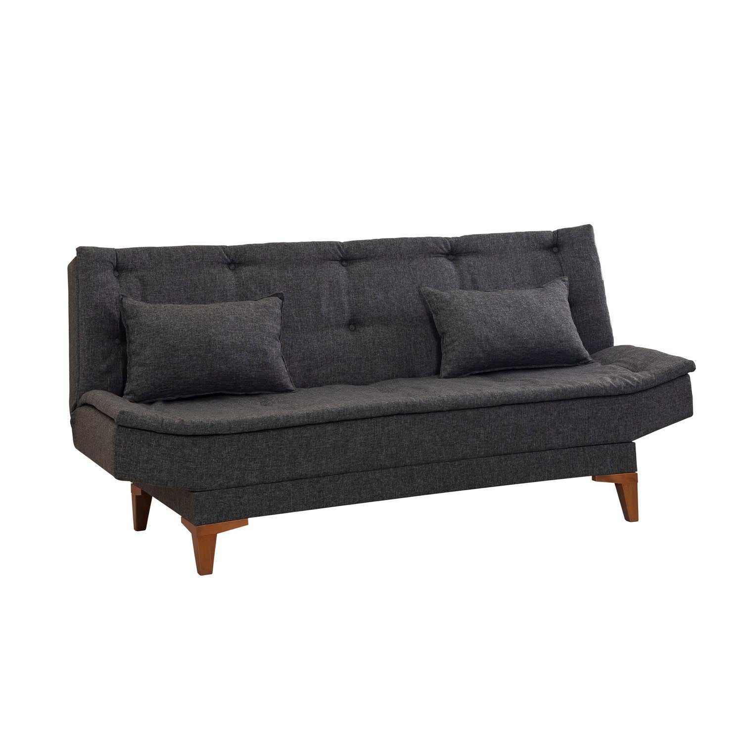 Santo - Anthracite in Anthrazit präsentiert im Onlineshop von KAQTU Design AG. Bettsofa ist von Atelier Del Sofa
