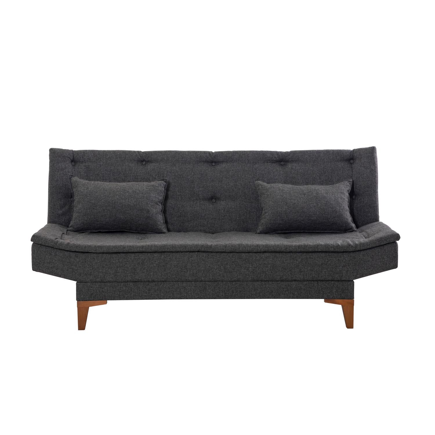 Santo - Anthracite in Anthrazit präsentiert im Onlineshop von KAQTU Design AG. Bettsofa ist von Atelier Del Sofa