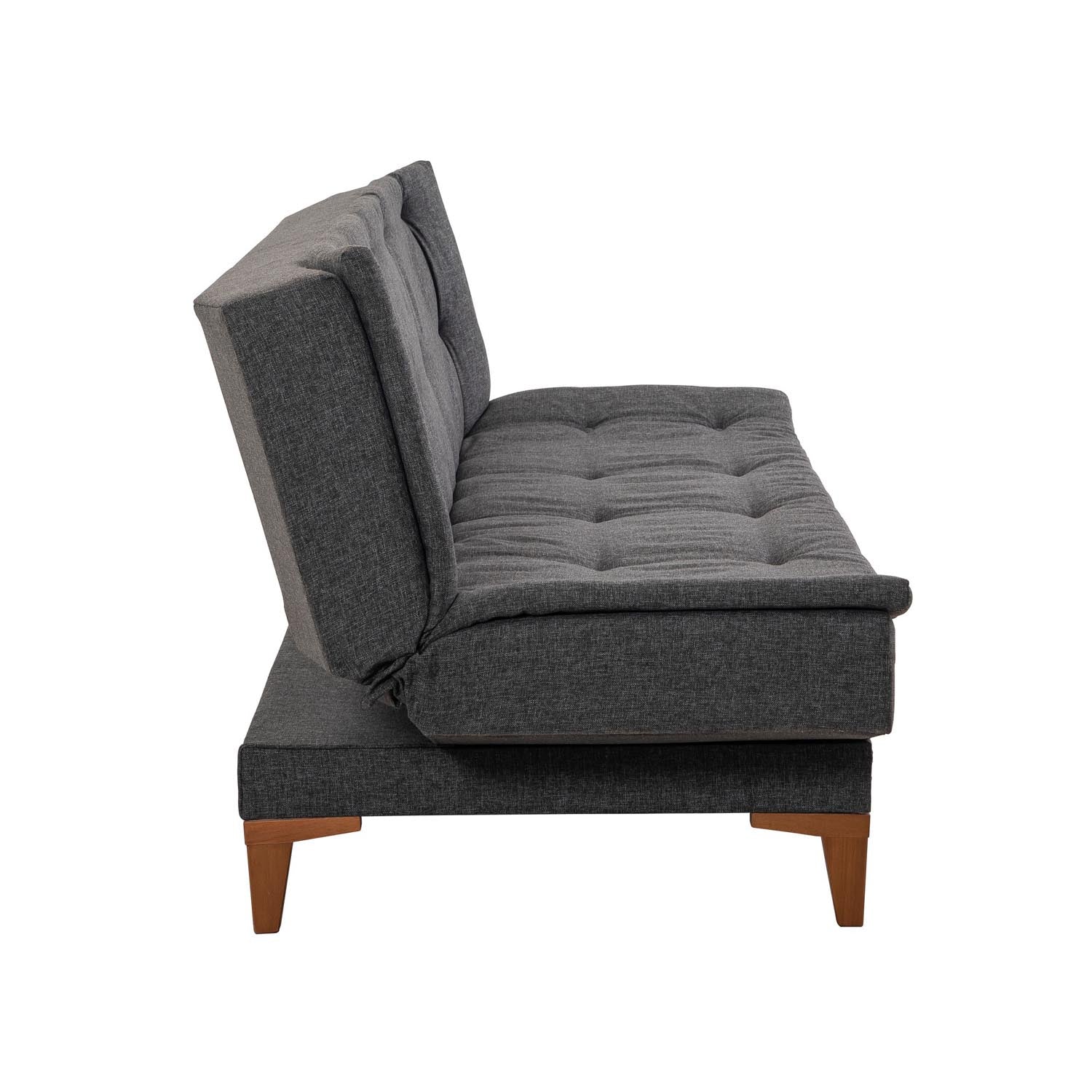 Santo - Anthracite in Anthrazit präsentiert im Onlineshop von KAQTU Design AG. Bettsofa ist von Atelier Del Sofa