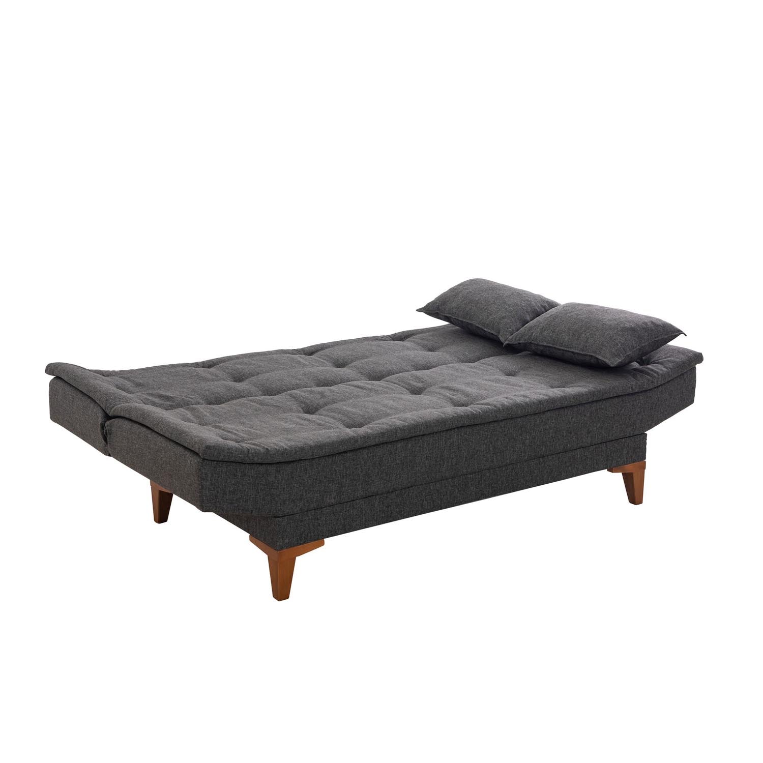 Santo - Anthracite in Anthrazit präsentiert im Onlineshop von KAQTU Design AG. Bettsofa ist von Atelier Del Sofa