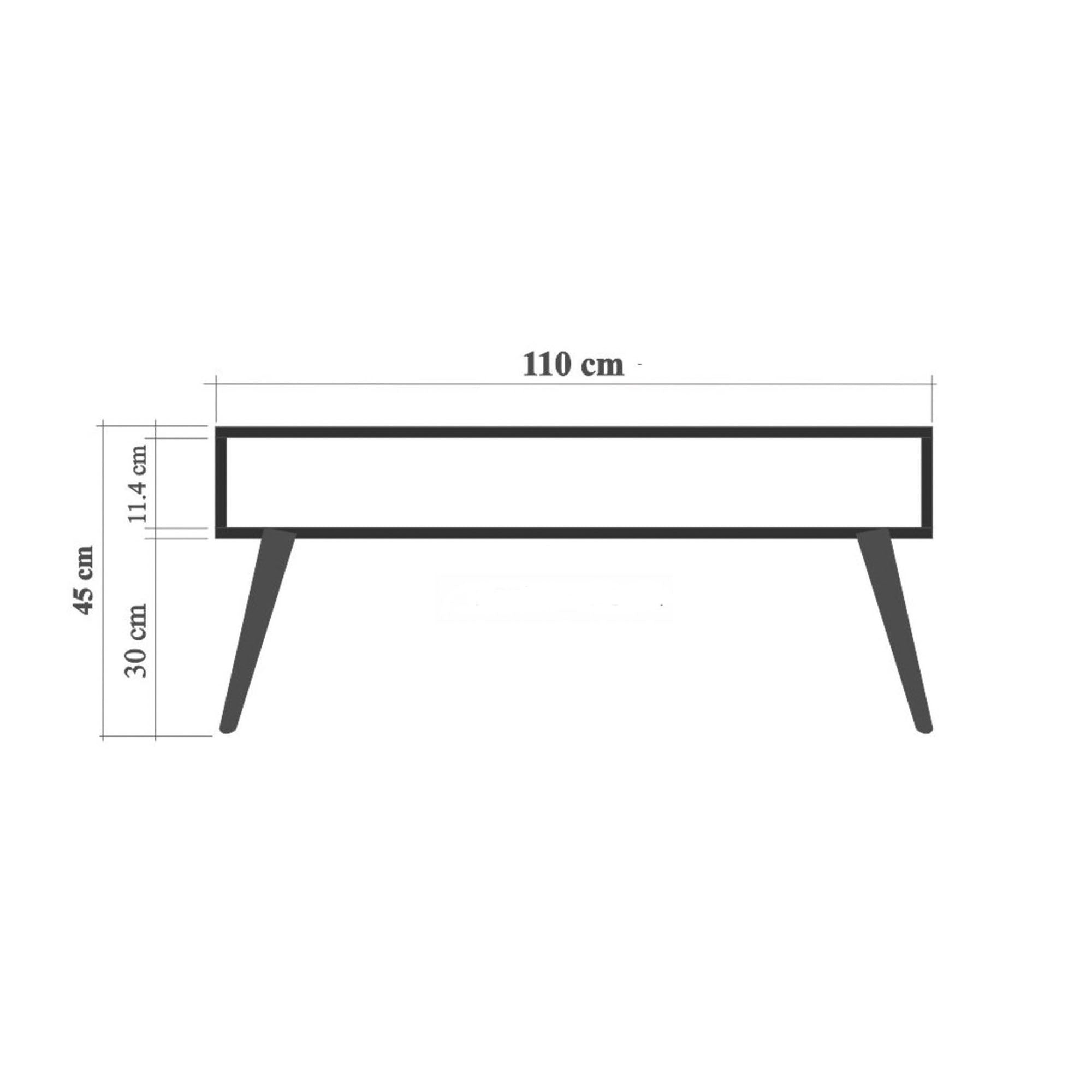 Viva - 200 in Atlantische Kiefer präsentiert im Onlineshop von KAQTU Design AG. Beistelltisch ist von Hanah Home